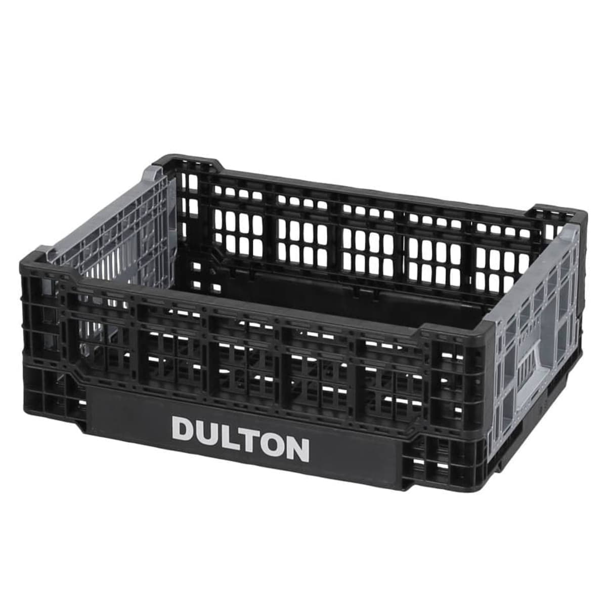 DULTON バスケット フォールディング メッシュストレージ 11L （ ダルトン 幅40×奥行30×高さ14cm かご カゴ 折りたたみ 積み重ね 小物収納 頑丈 収納 アウトドア キャンプ 小物入れ 工具箱 おしゃれ 丈夫 ガーデニング キッチン ） 【ブラック】
