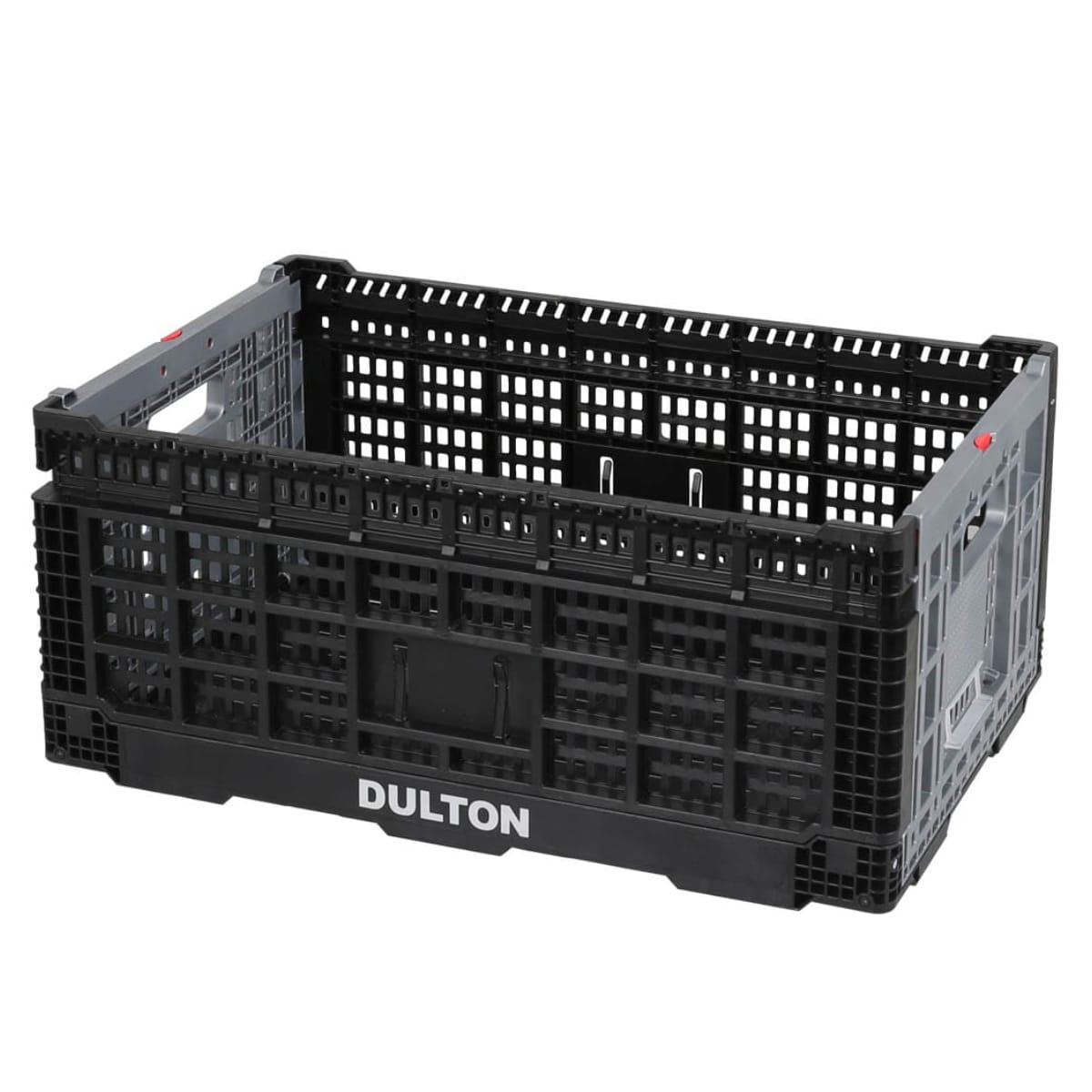 DULTON バスケット フォールディング メッシュストレージ 48L （ ダルトン 幅60×奥行40×高さ26cm かご カゴ 折りたたみ 積み重ね 小物収納 頑丈 収納 アウトドア キャンプ 小物入れ おしゃれ 丈夫 ガーデニング ランドリー 衣類 ） 【ブラック】