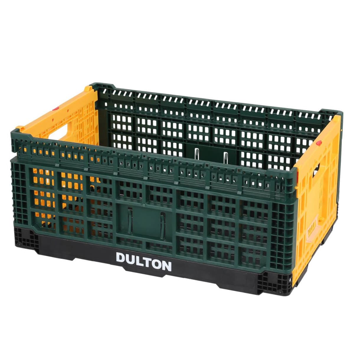 DULTON バスケット フォールディング メッシュストレージ 48L （ ダルトン 幅60×奥行40×高さ26cm かご カゴ 折りたたみ 積み重ね 小物収納 頑丈 収納 アウトドア キャンプ 小物入れ おしゃれ 丈夫 ガーデニング ランドリー 衣類 ） 【グリーン】