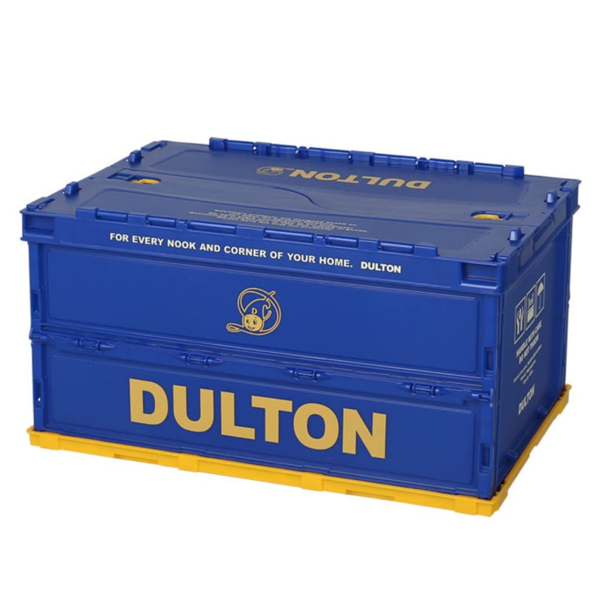 DULTON 収納ボックス フォールディングコンテナ 40L （ ダルトン 幅53×奥行36.6×高さ28.3cm コンテナ 収納 折りたたみ 収納ケース 小物収納 簡易ロック おしゃれ 頑丈 フタ付き キャンプ アウトドア 小物入れ スタッキング ）