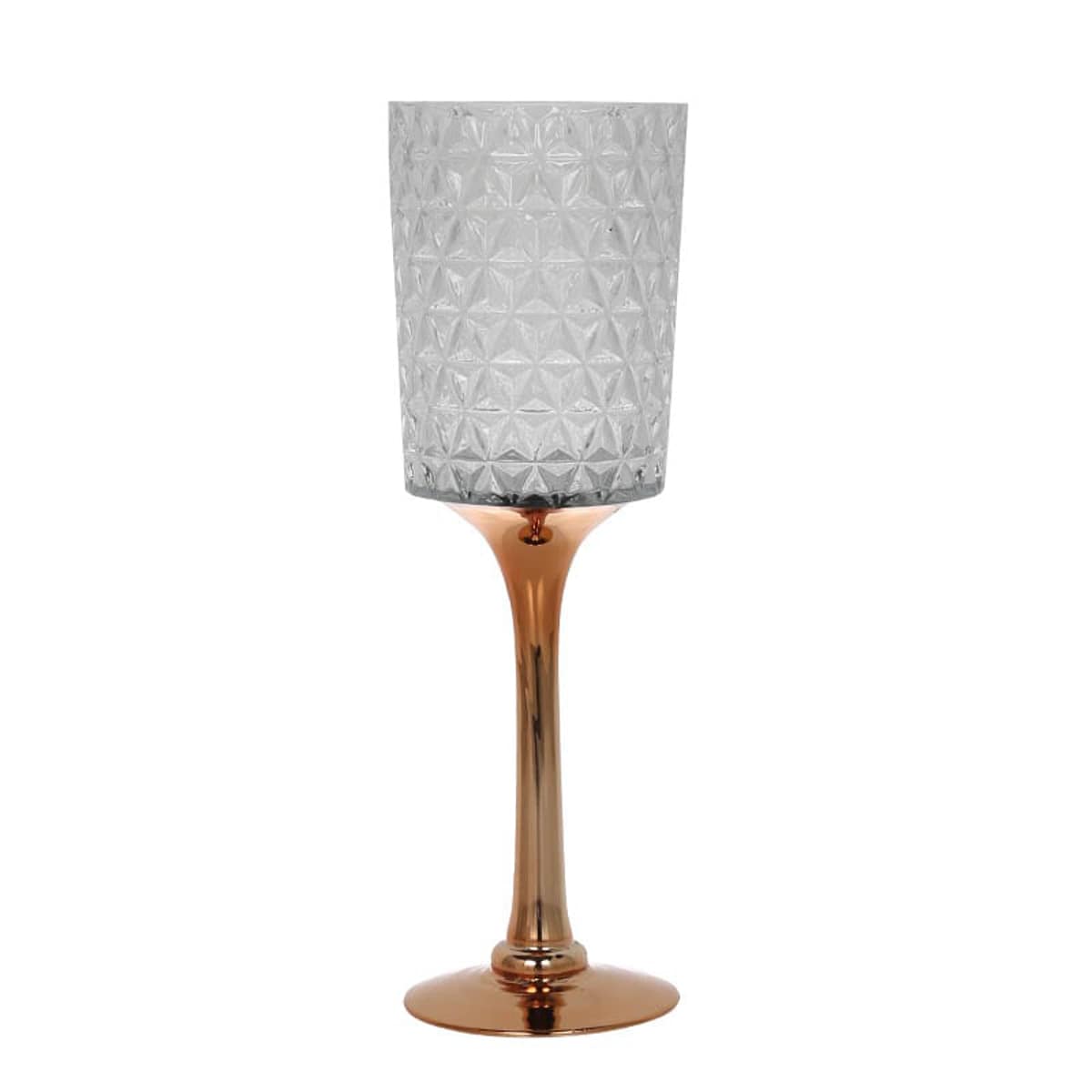 ダルトン 花瓶 ガラスベース ダイアモンド M （ 花びん 花器 ベース フラワーベース フラワー 花 飾る スタンド型 スタンド スタンド型フラワーベース ハンドメイド ガラス ガラス製 クリア ゴールド ）