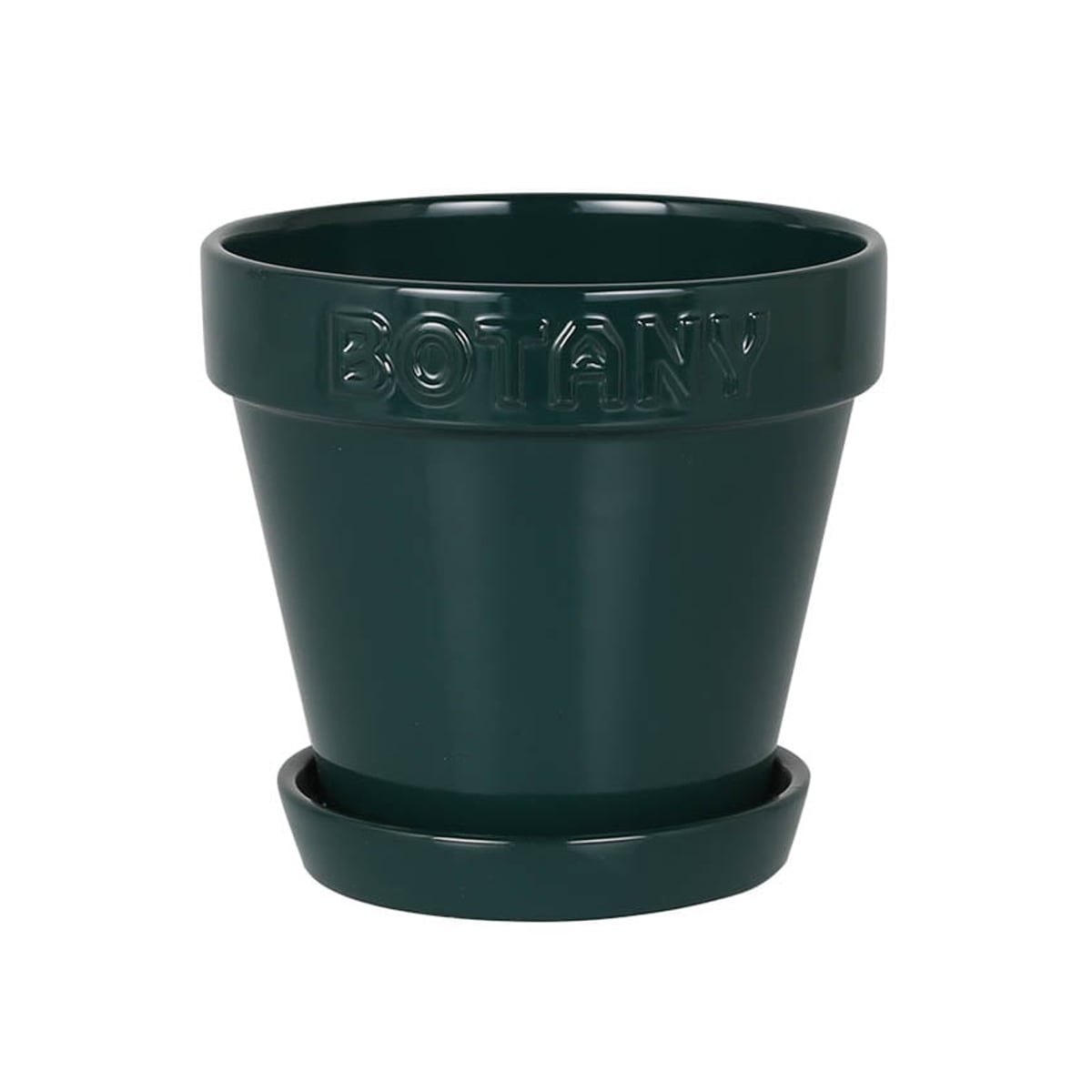 ダルトン 植木鉢 ボタニーポット 5号鉢 ガーデンポット （ DULTON プランター プラントポット 植物用ポット 鉢 花器 鉢カバー ポット セラミック 丸 植木鉢カバー 花 水抜き穴付き 受け皿 植物 観葉植物 園芸 直植え おしゃれ ） 【グリーン】