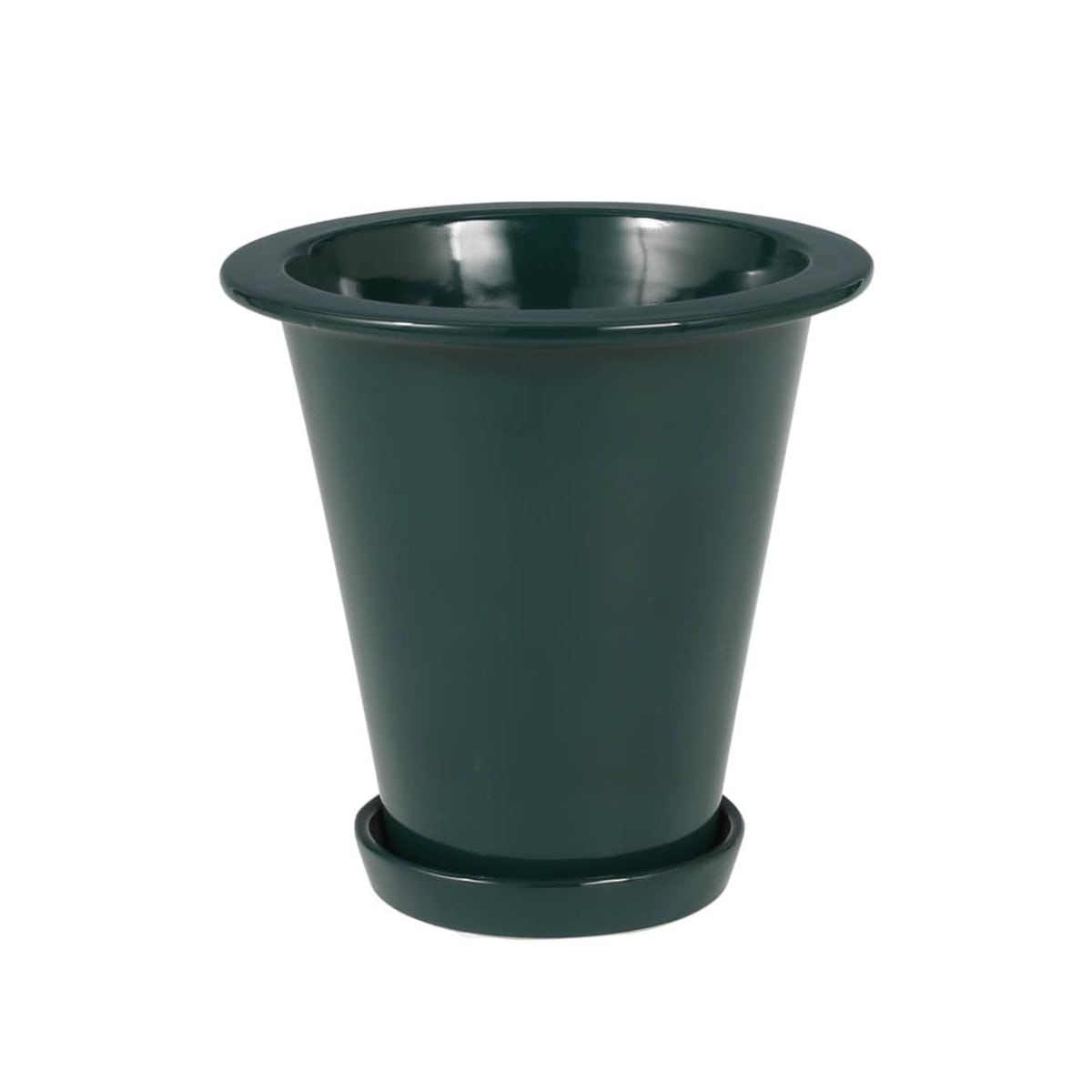 ダルトン 植木鉢 ボタニーロングポット L 直径18.7cm ガーデンポット （ DULTON プランター プラントポット 植物用ポット 鉢 花器 鉢カバー ポット セラミック 丸 植木鉢カバー 花 水抜き穴付き 受け皿 観葉植物 園芸 直植え ） 【グリーン】