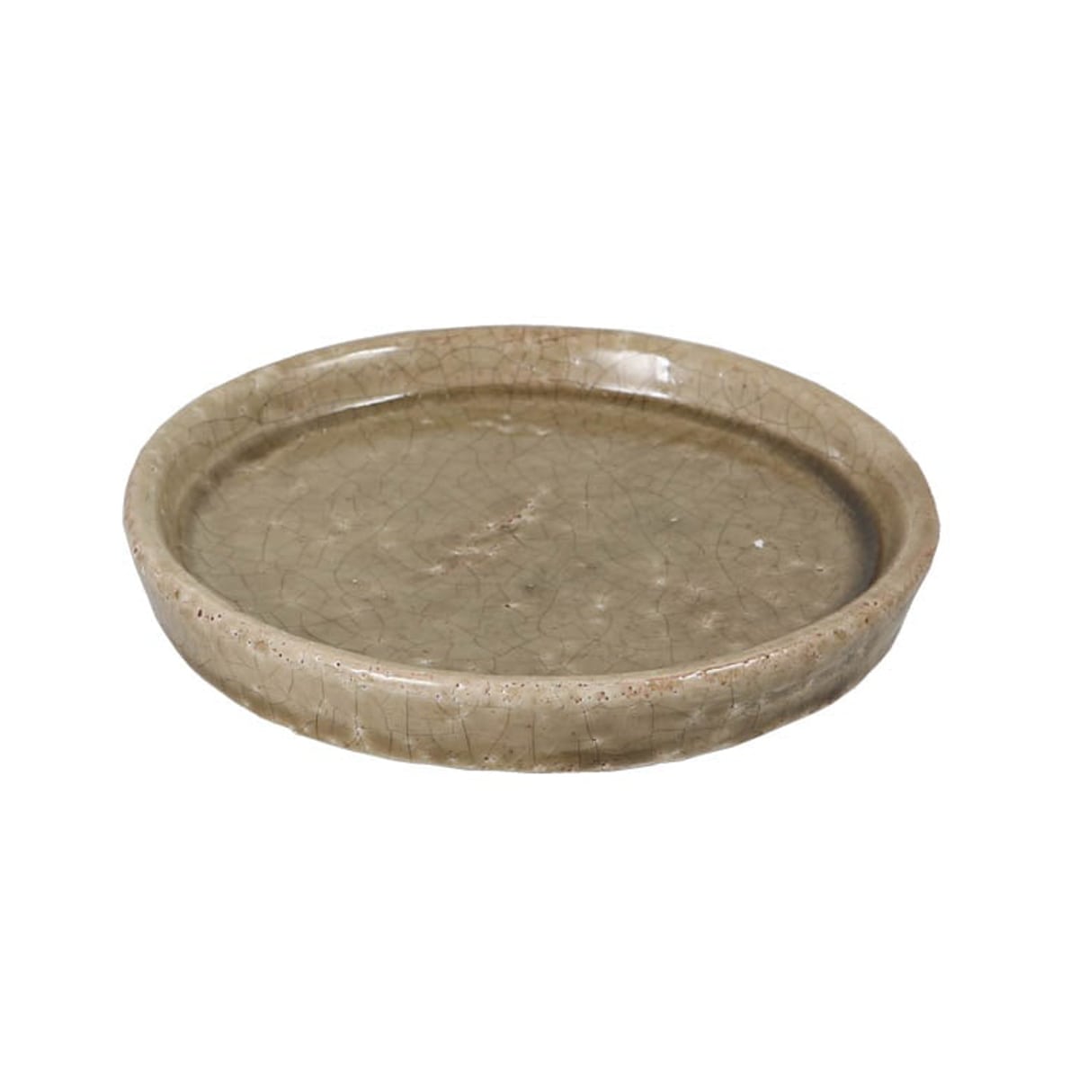 ダルトン 受け皿 カラーグレイズドソーサー 直径16cn （ DULTON ソーサー 受皿 ソーサーのみ ソーサー単体 鉢皿 プレート 鉢受け皿 植木鉢用皿 水受け 皿 植木鉢用 丸 丸型 鉢ポット テラコッタ トレー おしゃれ ） 【クレイ】