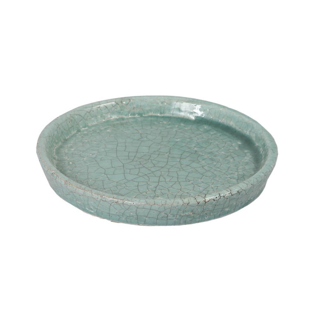 ダルトン 受け皿 カラーグレイズドソーサー 直径16cn （ DULTON ソーサー 受皿 ソーサーのみ ソーサー単体 鉢皿 プレート 鉢受け皿 植木鉢用皿 水受け 皿 植木鉢用 丸 丸型 鉢ポット テラコッタ トレー おしゃれ ） 【クラシックグリーン】