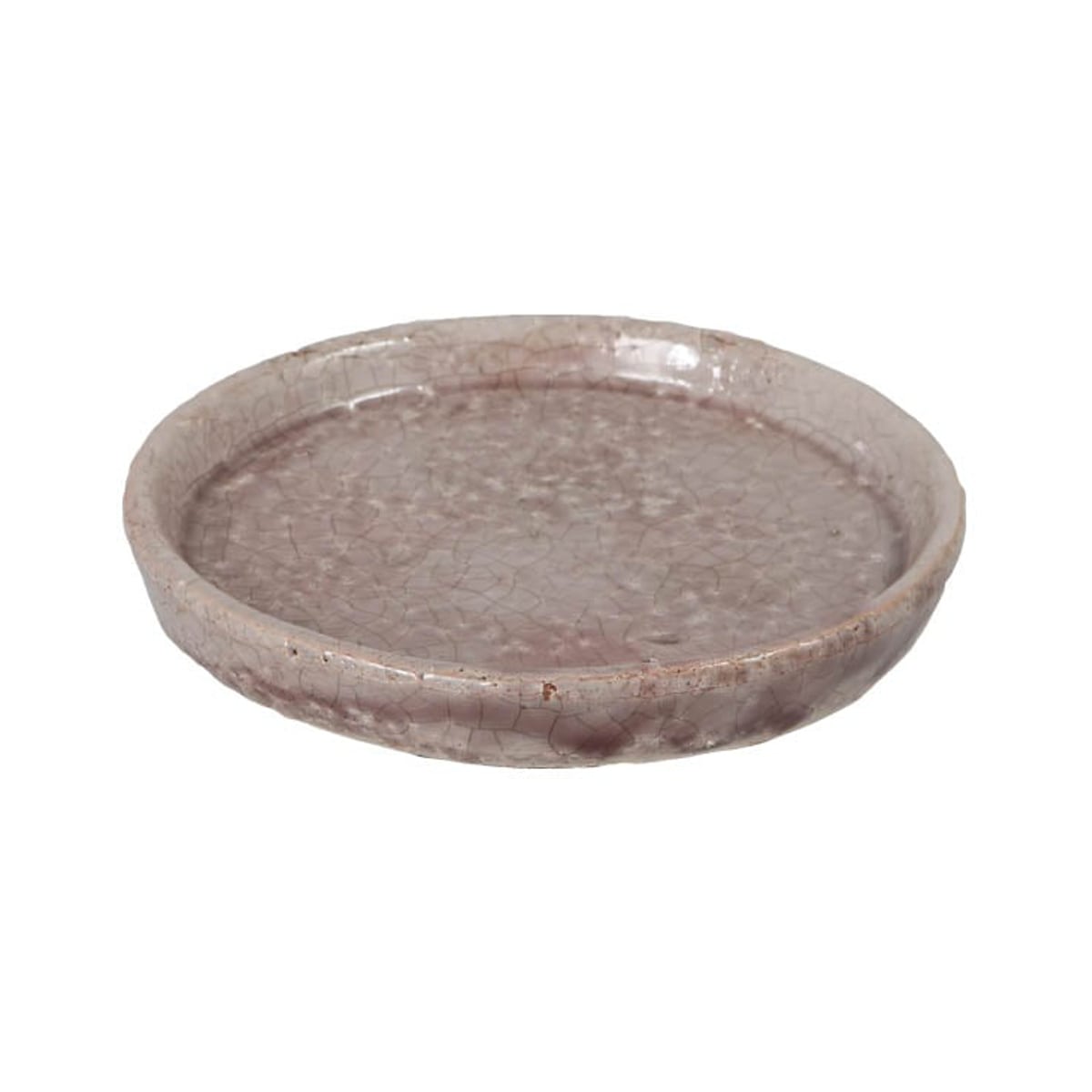 ダルトン 受け皿 カラーグレイズドソーサー 直径16cn （ DULTON ソーサー 受皿 ソーサーのみ ソーサー単体 鉢皿 プレート 鉢受け皿 植木鉢用皿 水受け 皿 植木鉢用 丸 丸型 鉢ポット テラコッタ トレー おしゃれ ） 【ライトパープル】