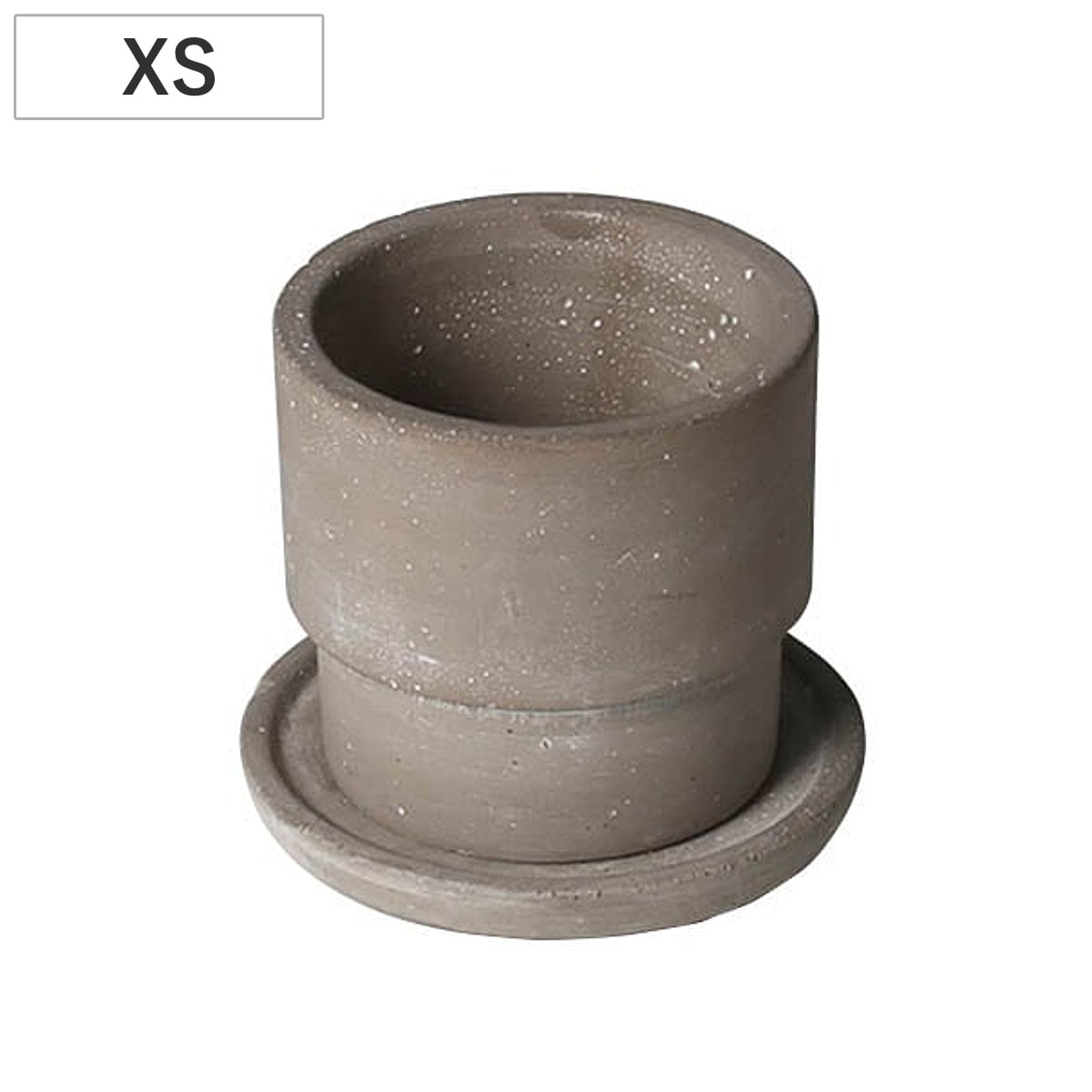 ダルトン 植木鉢 セメントポット ラウンド XS ガーデンポット （ フラワーポット プラントポット プランターポット 鉢 鉢植え セメント ポット 穴あり 水抜き穴 受け皿 受け皿付き インテリア 植え替え おしゃれ 観葉植物 ）