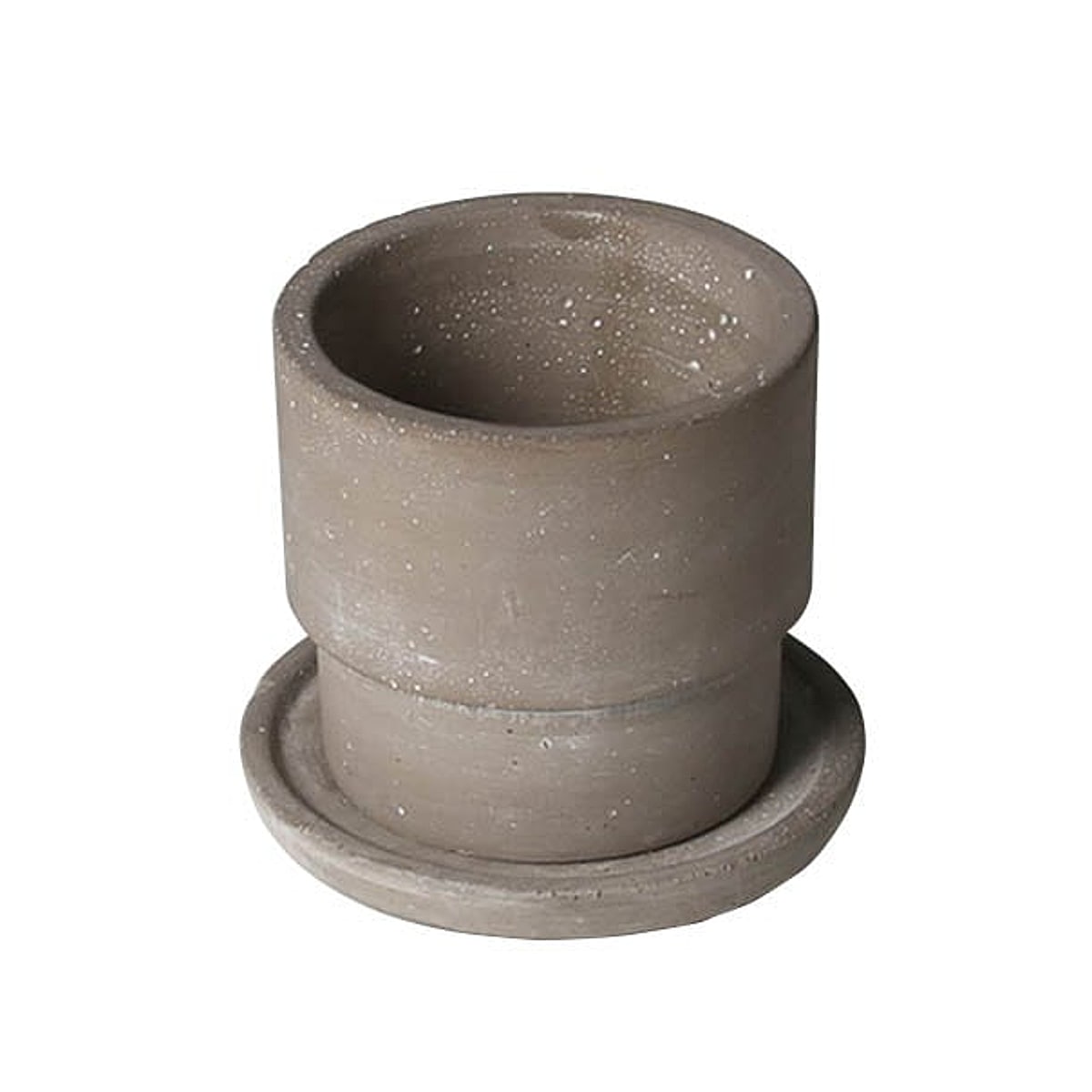 ダルトン 植木鉢 セメントポット ラウンド XS ガーデンポット （ フラワーポット プラントポット プランターポット 鉢 鉢植え セメント ポット 穴あり 水抜き穴 受け皿 受け皿付き インテリア 植え替え おしゃれ 観葉植物 ）