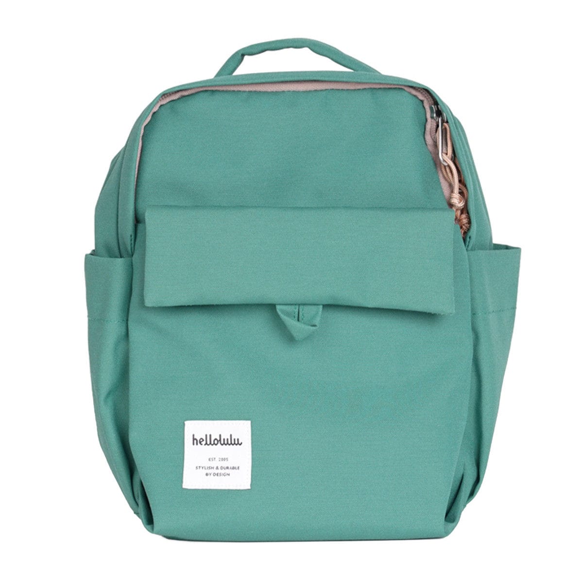 リュック hellolulu カータージュニア CARTER JR. 4L （ ハロルル リュックサック ミニリュック レディース デイパック かばん 鞄 小さめ マザーズバッグ 軽い 撥水 通学 通勤 ファスナー コンパクト おしゃれ ） 【ViridianGreen】