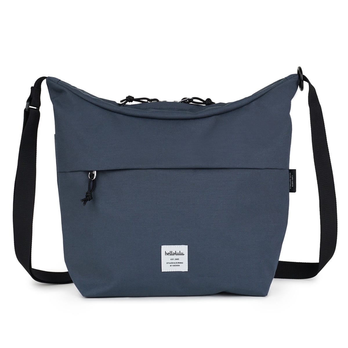 【人気色】 ボディバッグ hellolulu ルーカス LUCAS 3L （ ハロルル ショルダーバッグ バッグ ショルダー 鞄 かばん 軽い 斜め掛け ボトル収納 ループ付き 撥水加工 フェス アウトドア ポケット キークリップ おしゃれ ） 【DarkSapphire】