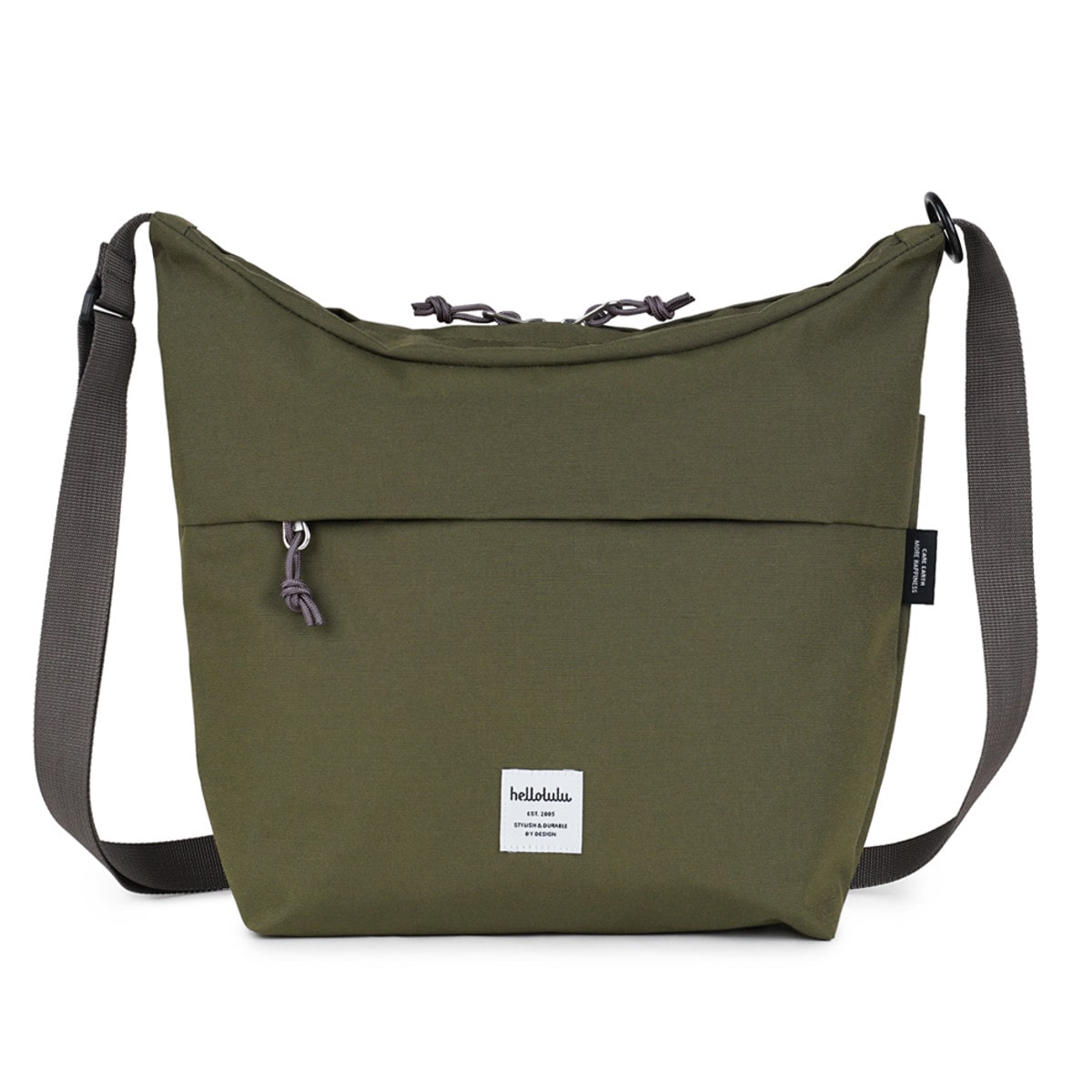 ボディバッグ hellolulu ルーカス LUCAS （ ハロルル ショルダーバッグ バッグ ショルダー 鞄 かばん 軽い 斜め掛け ボトル収納 ループ付き 撥水加工 フェス アウトドア ポケット キークリップ おしゃれ ） 【CapuletOlive】