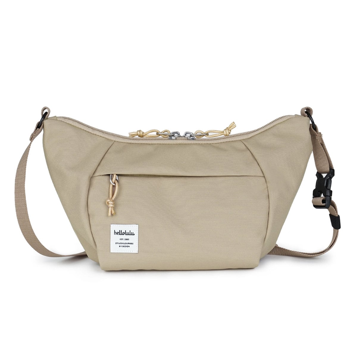 【人気色】ショルダーバッグ hellolulu コラ CORA 1.5L （ ハロルル バッグ ボディバッグ ミニショルダー 鞄 サコッシュ ボディーバッグ 斜め掛け ポシェット 肩掛け ウエストポーチ 撥水加工 フェス アウトドア ポケット おしゃれ ） 【FogKhaki】