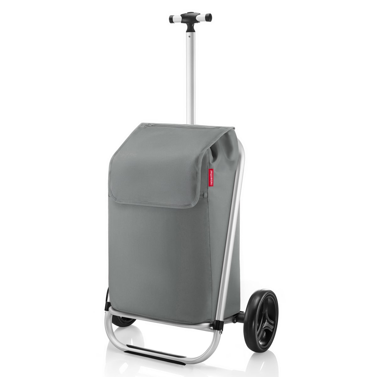 ショッピングカート reisenthel SHOPPING TROLLEY 45L （ ライゼンタール 買い物カート 折りたたみ コンパクト キャリーカート 2輪 エコバッグ 大容量 軽量 キャスター付き 買い物 アウトドア 伸縮 ハンドル おしゃれ ） 【GREY】