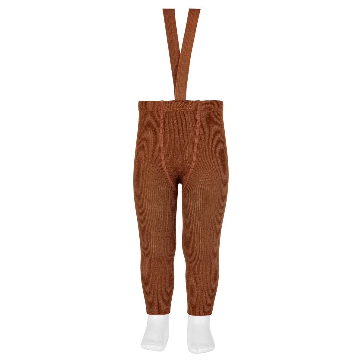 レギンス condor 子供 71～94cm メリノ ウールブレンドレギンス サスペンダー付き （ コンドル ベビータイツ キッズタイツ 子供用タイツ 子供用 出産祝い Merino wool-blend leggings with elastic suspenders ） 【チョコラテ 0】