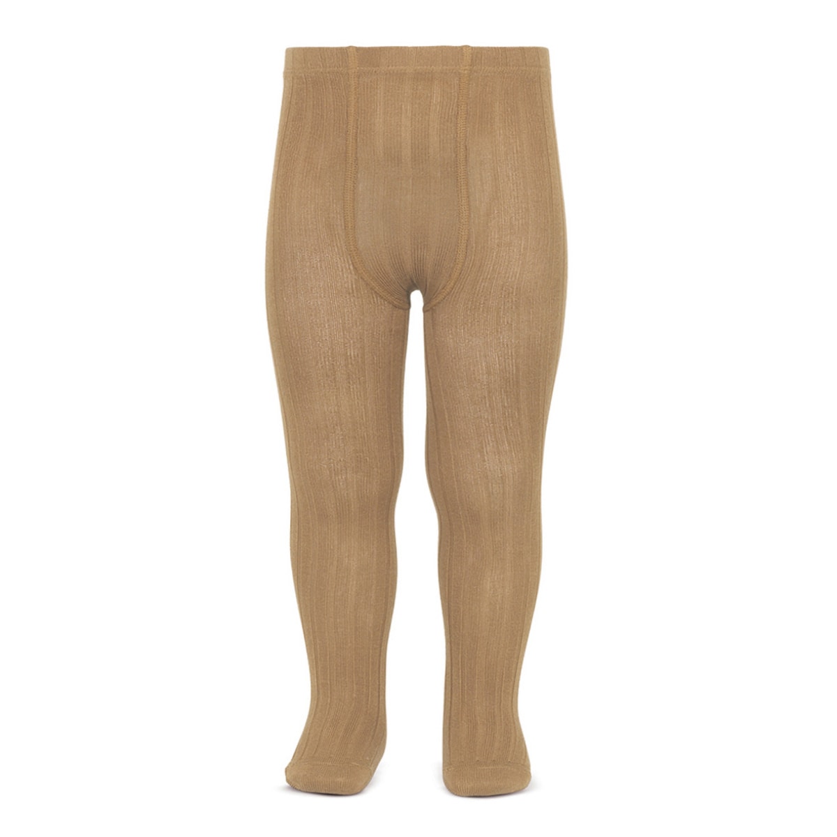 タイツ condor 子供 71～94cm ベーシック リブタイツ カラー3 （ コンドル ベビー用タイツ ベビータイツ ベーシックタイツ Basic rib tights 編みこみ シンプル 丈夫 子ども用タイツ おしゃれ ギフト 贈り物 お祝い プレゼント ） 【キャメル 0】
