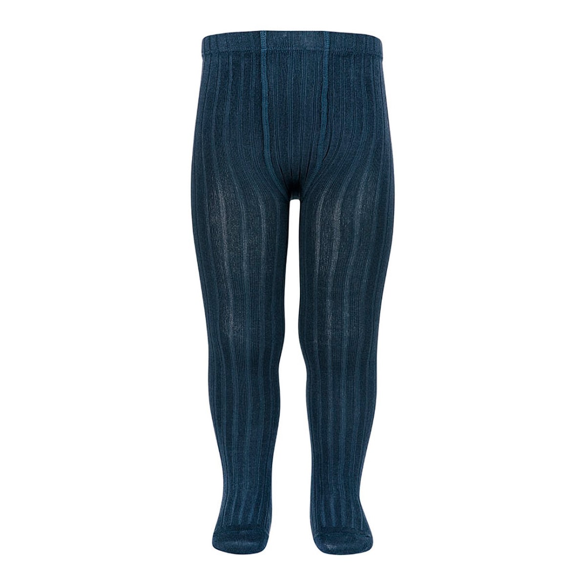 タイツ condor 子供 71～94cm ベーシック リブタイツ カラー3 （ コンドル ベビー用タイツ ベビータイツ ベーシックタイツ Basic rib tights 編みこみ シンプル 丈夫 子ども用タイツ おしゃれ ギフト 贈り物 お祝い プレゼント ） 【ラピスラズリ 2】