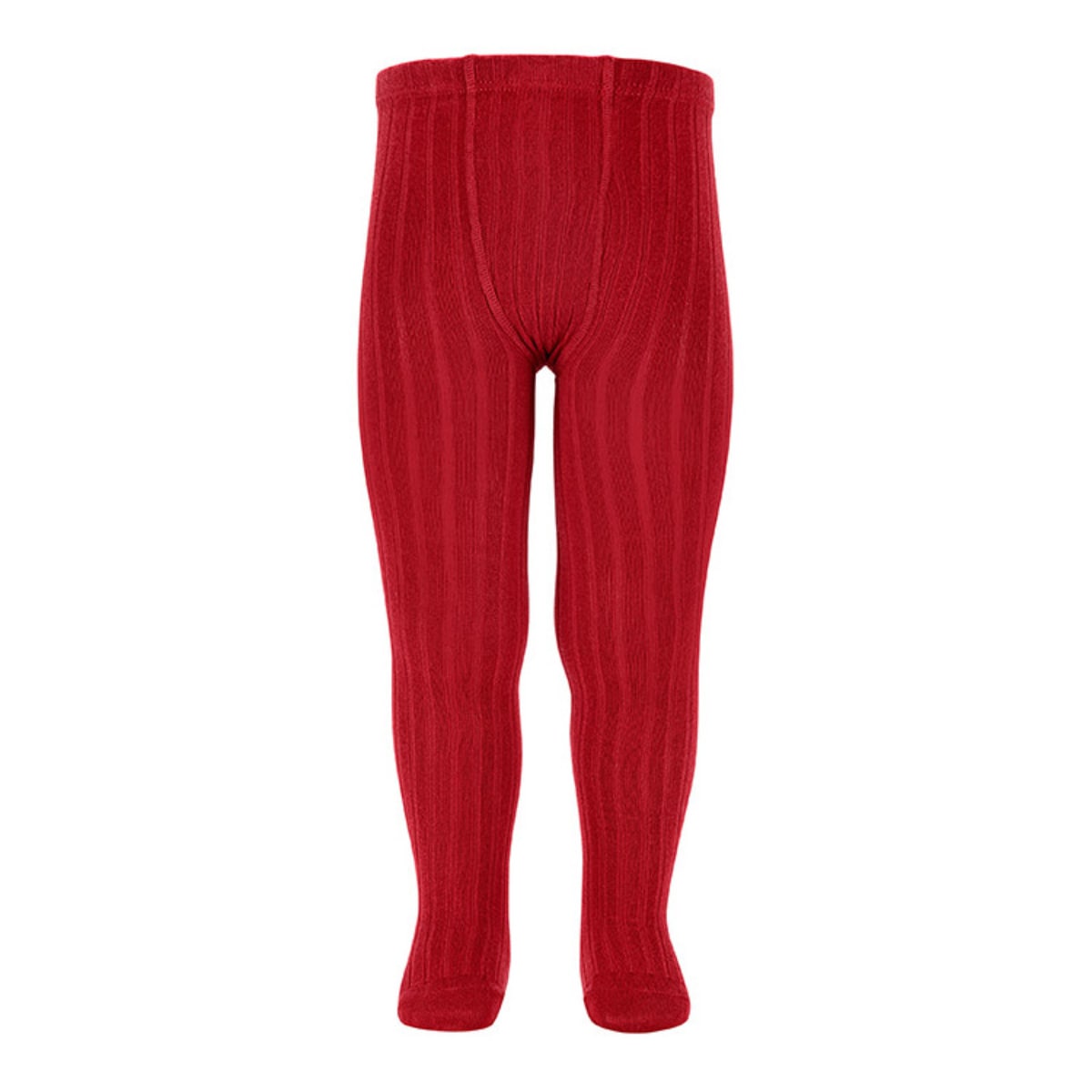 タイツ condor 子供 71～94cm ベーシック リブタイツ カラー1 （ コンドル カラータイツ 子供用タイツ ベーシックタイツ Basic rib tights リブ 丈夫 スペイン製 キッズ 子ども用タイツ 手触り 肌触り 滑らか おしゃれ ） 【レッドベルベット 2】