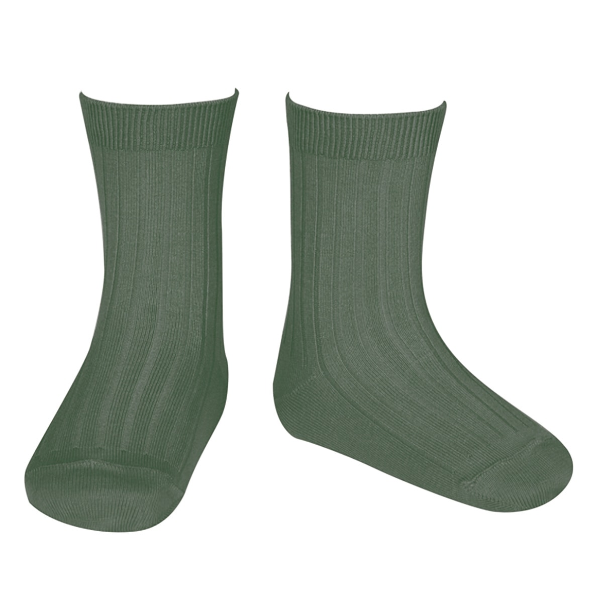靴下 condor コンドル 24.5～26.5cm ベーシック リブ ショートソックス （ ソックス レディース くつ下 くつした コットン 大人 丈夫 ハイソックス スペイン製 手触り 滑らか 無地 女性 おしゃれ 24.5cm 25cm 25.5 cm ） 【リクエ2 12】