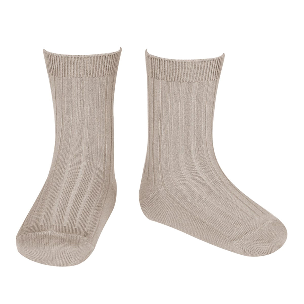 靴下 condor コンドル 24.5～26.5cm ベーシック リブ ショートソックス （ ソックス レディース くつ下 くつした コットン 大人 丈夫 ハイソックス スペイン製 手触り 滑らか 無地 女性 おしゃれ 24.5cm 25cm 25.5 cm ） 【ピエドラ 12】