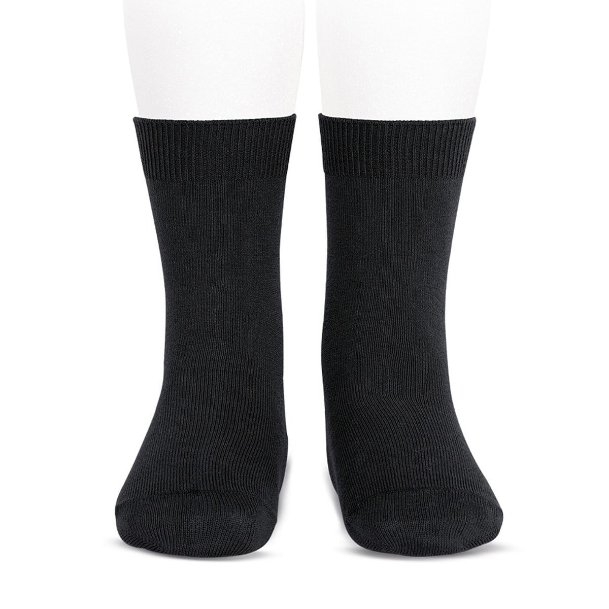 靴下 condor 子供 9.5～13.5cm プレーン ショートソックス カラー1 （ コンドル ソックス ベビー用靴下 ベビー キッズ くつ下 くつした 丈夫 無地 スペイン製 おしゃれ 9.5 10 10.5 11 11.5 12 12.5 13 13.5 cm ） 【ネグロ 2】