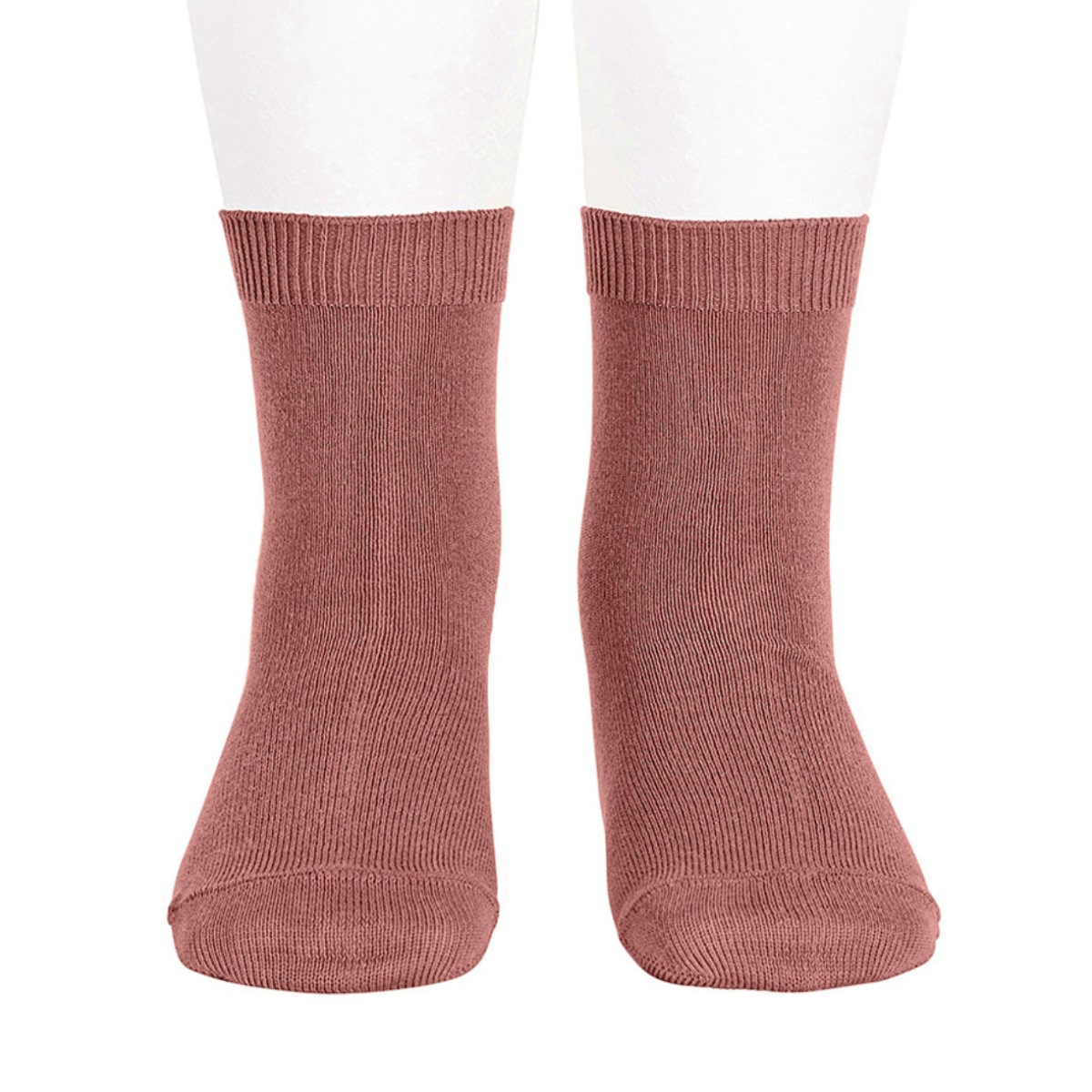 靴下 condor 子供 14.5cm～24.5cm ベーシック プレーン ステッチ ショートソックス カラー2 （ コンドル 子ども用靴下 キッズ ジュニア ソックス くつ下 Basic plain stitch short socks ） 【テラコッタ 10】