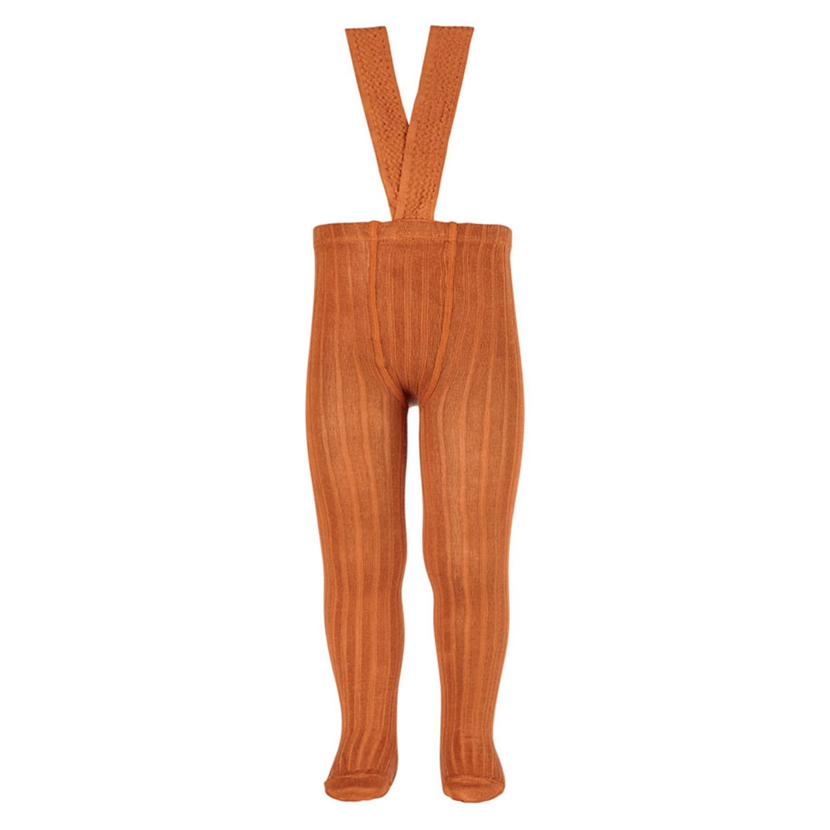 タイツ condor 子供 71～94cm サスペンダー付 リブタイツ （ コンドル ベビータイツ キッズタイツ 子供用タイツ 子供用 ベビー キッズ サスペンダー リブ 厚手 肩ひも おしゃれ 無地 丈夫 スペイン製 出産祝い 70 80 90 ） 【オクシド 0】