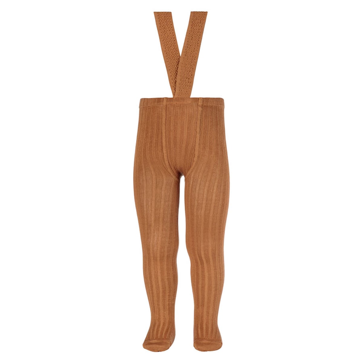 タイツ condor コンドル 子供 95～106cm サスペンダー付 リブタイツ （ キッズタイツ 子供用タイツ 子供用 キッズ サスペンダー リブ 厚手 肩ひも おしゃれ 無地 丈夫 スペイン製 95 100 cm ） 【カネラ】