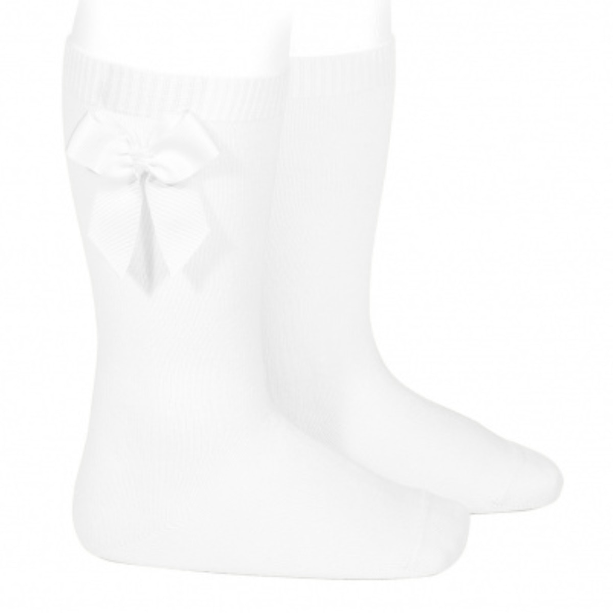 靴下 condor 子供 3歳～10歳 グログランリボン付き ニーソックス （ コンドル 子ども用靴下 キッズ ソックス くつ下 くつした Knee socks with grosgrain bow ニーハイソックス ハイソックス 丈夫 子ども用 ギフト プレゼント ） 【ブランコ 8】