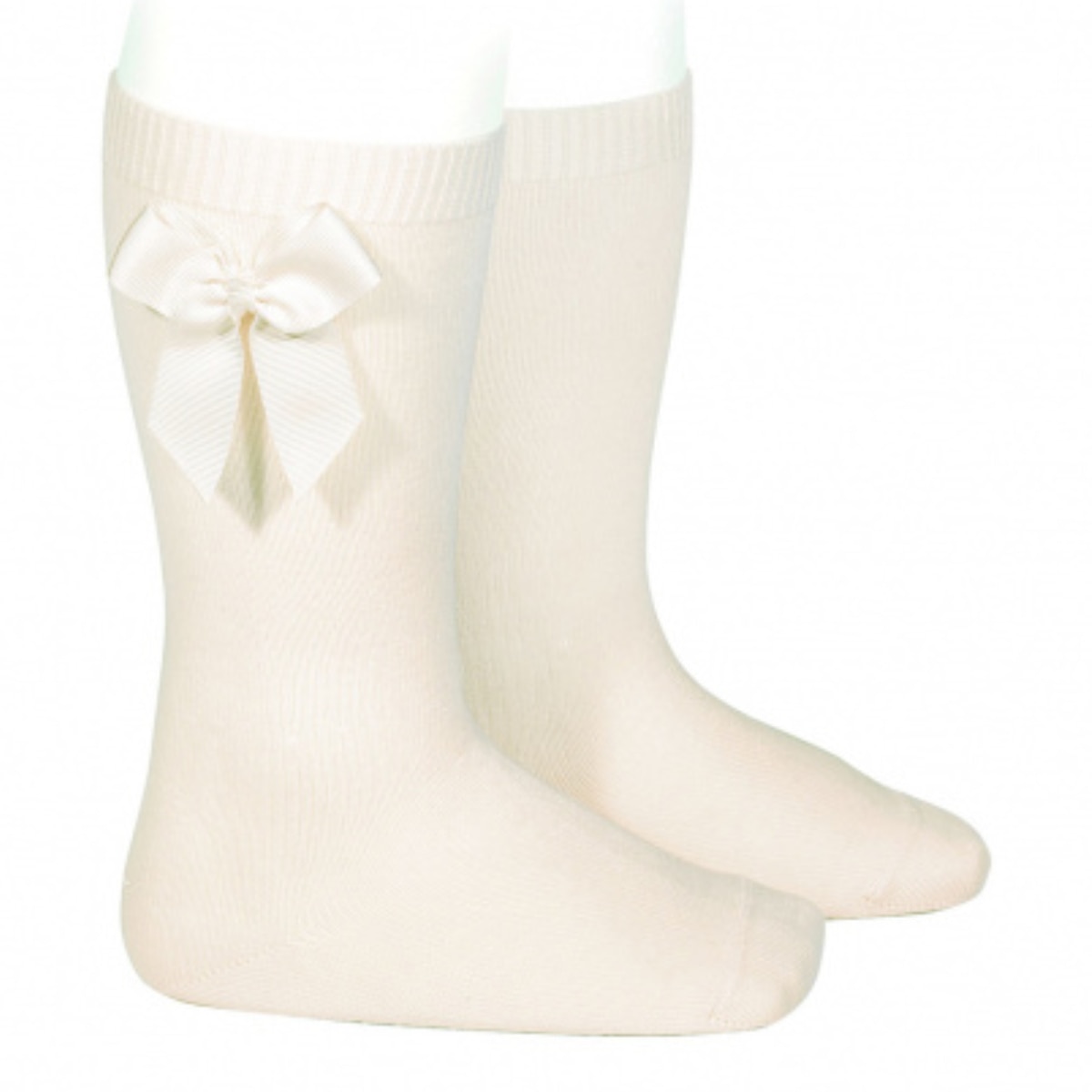 靴下 condor 子供 3歳～10歳 グログランリボン付き ニーソックス （ コンドル 子ども用靴下 キッズ ソックス くつ下 くつした Knee socks with grosgrain bow ニーハイソックス ハイソックス 丈夫 子ども用 ギフト プレゼント ） 【カバ 10】