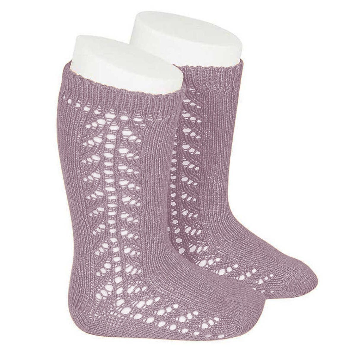 靴下 condor 子供 8.5cm～13cm サイド オープンワーク ウォームコットン ニーソックス （ コンドル 子ども用靴下 ベビー キッズ ソックス くつ下 Warm cotton knee socks with side openwork ） 【マドレぺルラ 2】