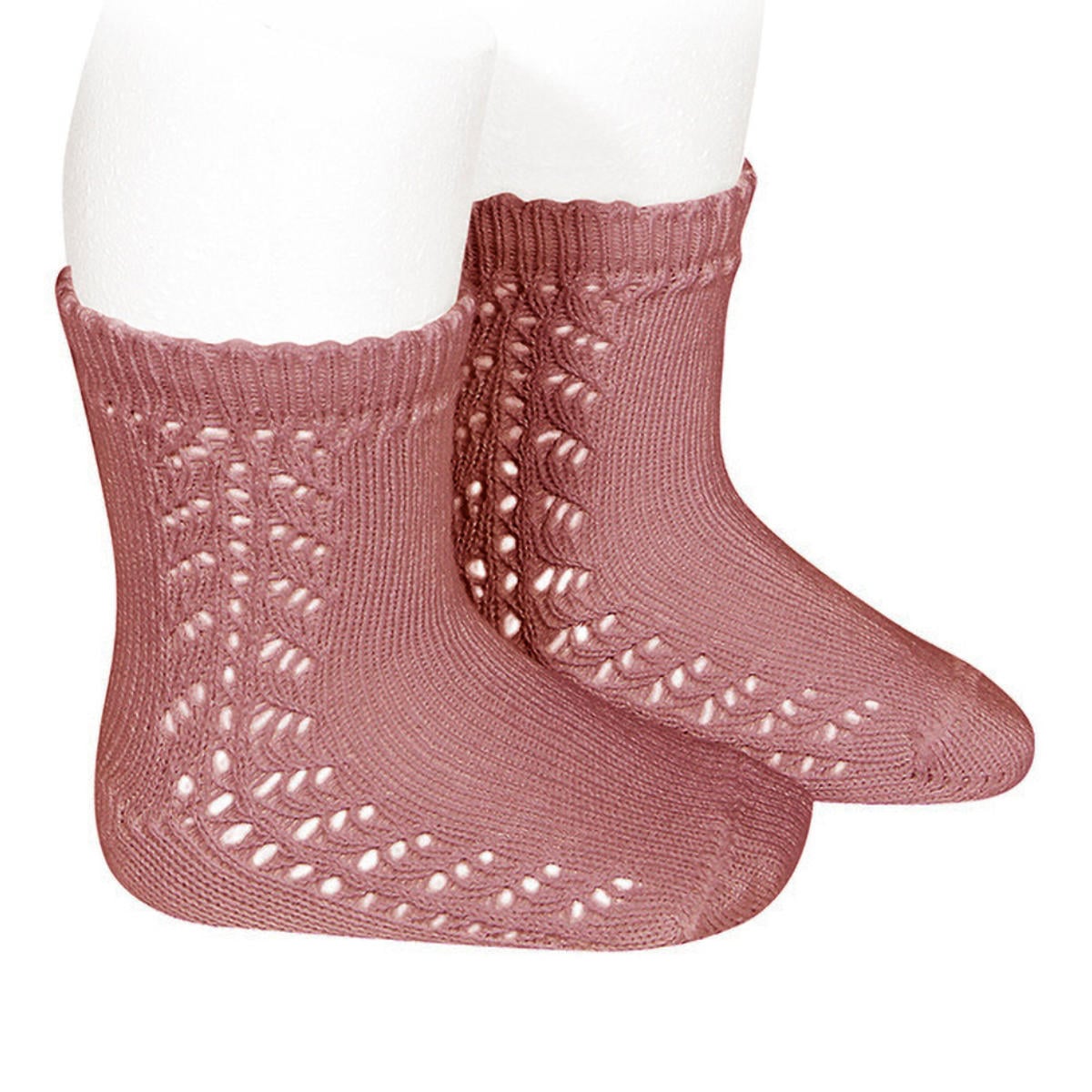 靴下 condor 6ヶ月～3歳 ウォームコットン ショートソックス サイドオープンワーク （ コンドル 子ども用靴下 ベビー キッズ ソックス くつ下 くつした Warm cotton short socks with side openwork 丈夫 ベビー用 キッズ用 ） 【プラリネ 0】