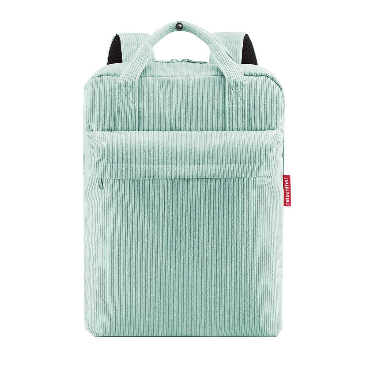 リュック reisenthel ALLDAY BACKPACK M CORD （ ライゼンタール リュックサック 四角 バックパック レディース 大人 通勤 通学 ポケット付き バッグ 鞄 かばん カバン ダブルジッパー PCスリーブ付き おしゃれ ） 【MINT】