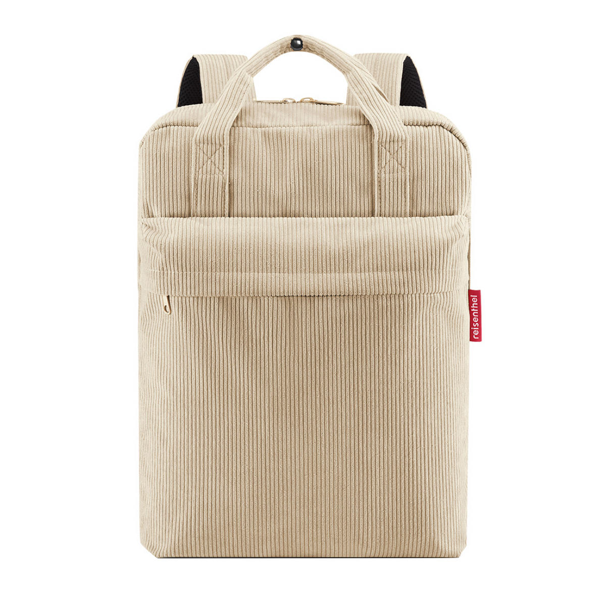 リュック reisenthel ALLDAY BACKPACK M CORD （ ライゼンタール リュックサック 四角 バックパック レディース 大人 通勤 通学 ポケット付き バッグ 鞄 かばん カバン ダブルジッパー PCスリーブ付き おしゃれ ） 【SAND】