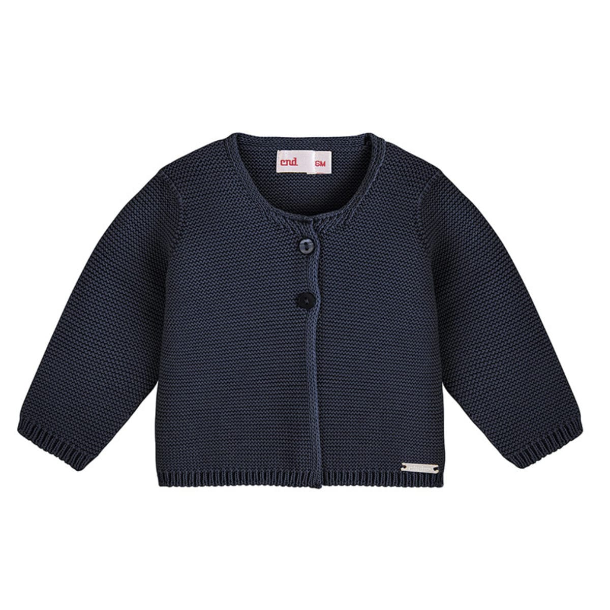 カーディガン condor 子供 0ヶ月～3歳 ガーターステッチカーディガン （ コンドル ニットカーディガン トップス 羽織 長袖 ベビー キッズ 子供服 綿 コットン ガーター編み ニットウェア 上着 ベビー服 出産祝い ） 【マリーノ 6ｍ】