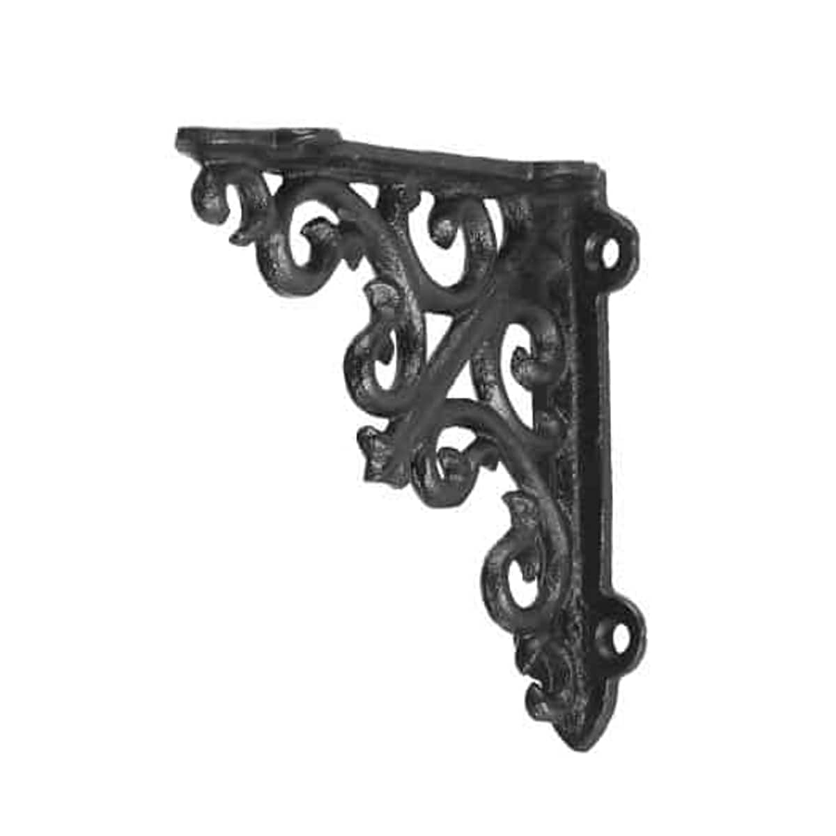 棚受け 10cm ブラケット アンティーク調 アイアン （ 棚受け金具 壁面収納 ウォールシェルフ 収納 飾り棚 壁付け 棚 受け 金具 ビス付き ダルトン DULTON ディスプレイ ラック シェルフ 壁付け棚 おしゃれ 壁面棚 飾る ）