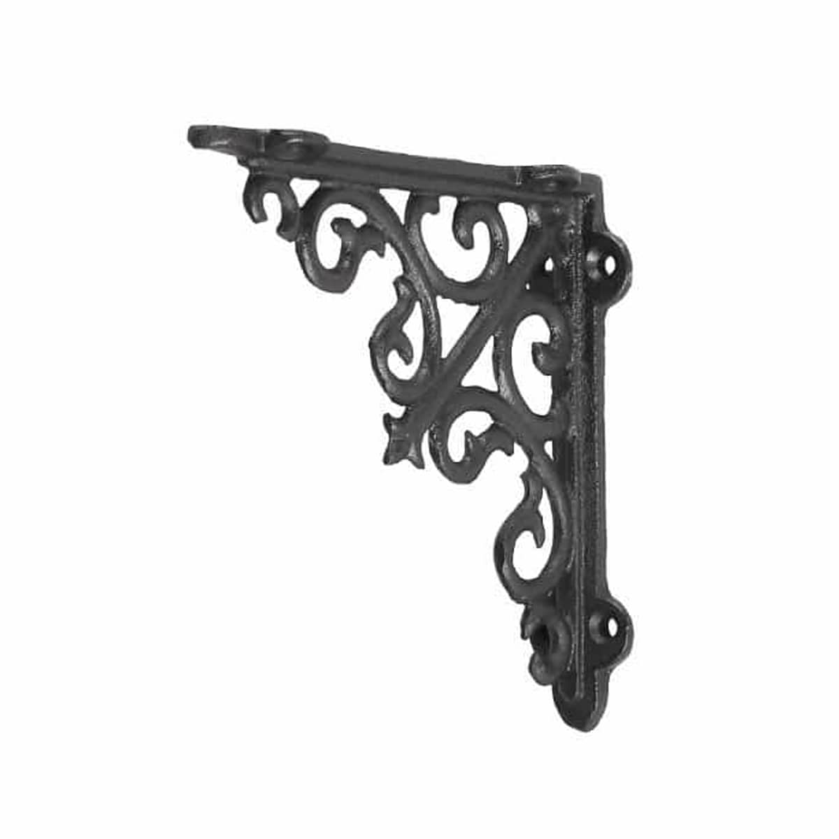 棚受け 14cm ブラケット アンティーク調 アイアン （ 棚受け金具 壁面収納 ウォールシェルフ 収納 飾り棚 壁付け 棚 受け 金具 ビス付き ダルトン DULTON ディスプレイ ラック シェルフ 壁付け棚 おしゃれ 壁面棚 飾る ）