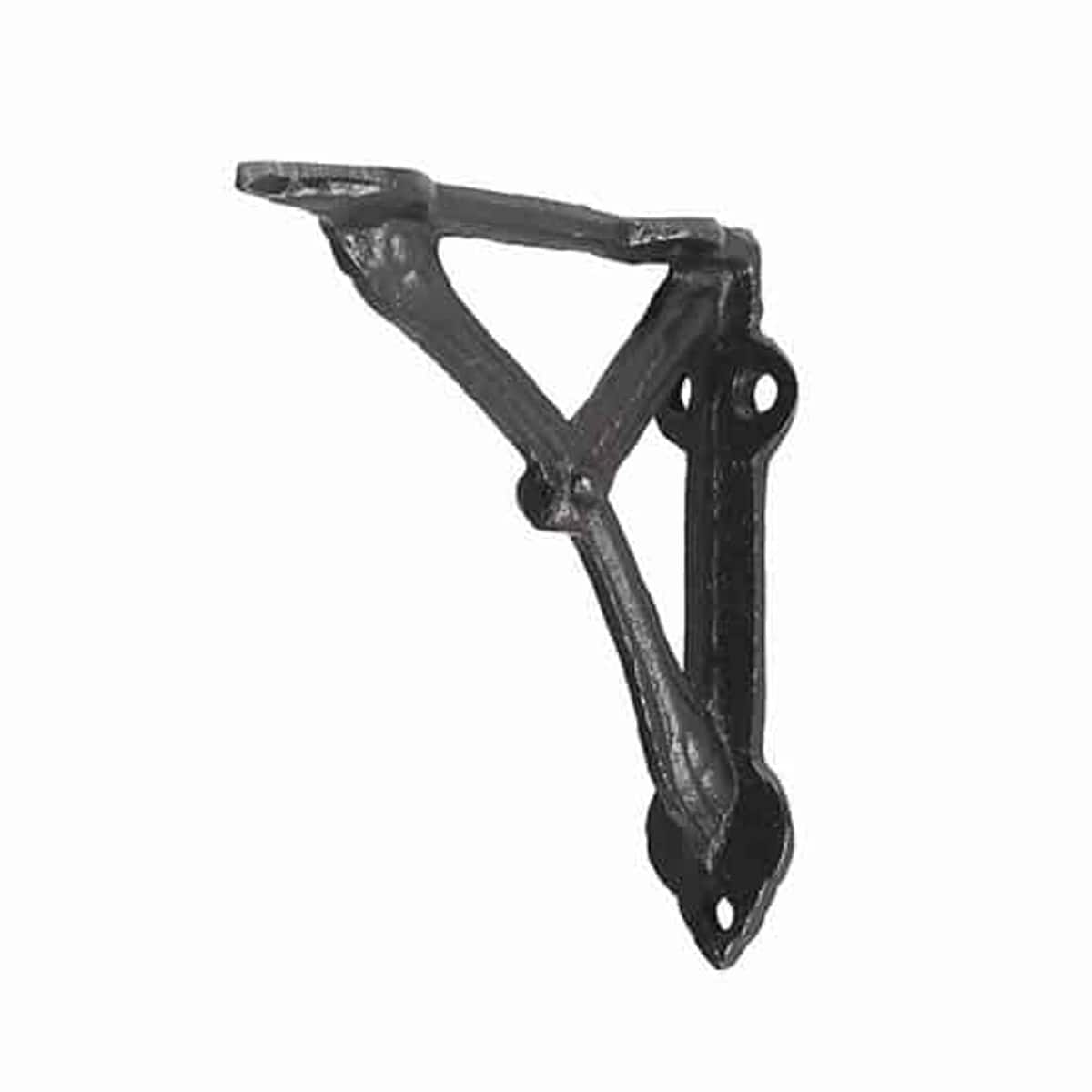 棚受け 10cm ボウ ブラケット アイアン （ 棚受け金具 壁面収納 ウォールシェルフ 収納 飾り棚 壁 棚 受け 金具 アンティーク風 ビス付き ダルトン DULTON 壁付け ディスプレイ ラック シェルフ 壁付け棚 おしゃれ 壁面棚 飾る ）