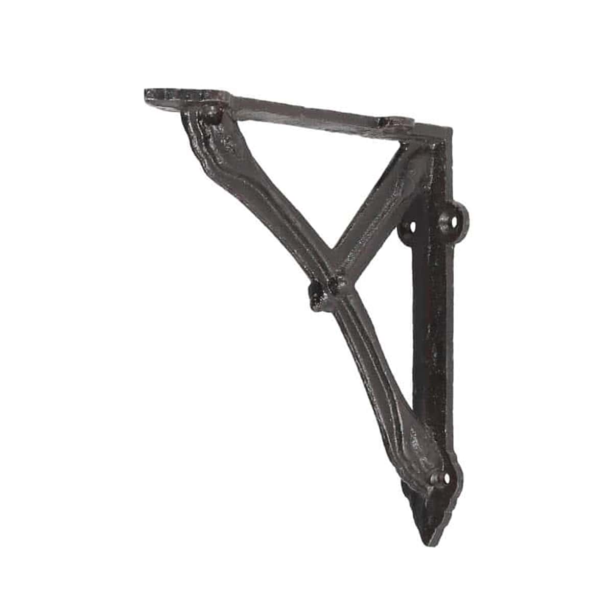 棚受け 14cm ボウ ブラケット アイアン （ 棚受け金具 壁面収納 ウォールシェルフ 収納 飾り棚 壁 棚 受け 金具 アンティーク風 ビス付き ダルトン DULTON 壁付け ディスプレイ ラック シェルフ 壁付け棚 おしゃれ 壁面棚 飾る ）