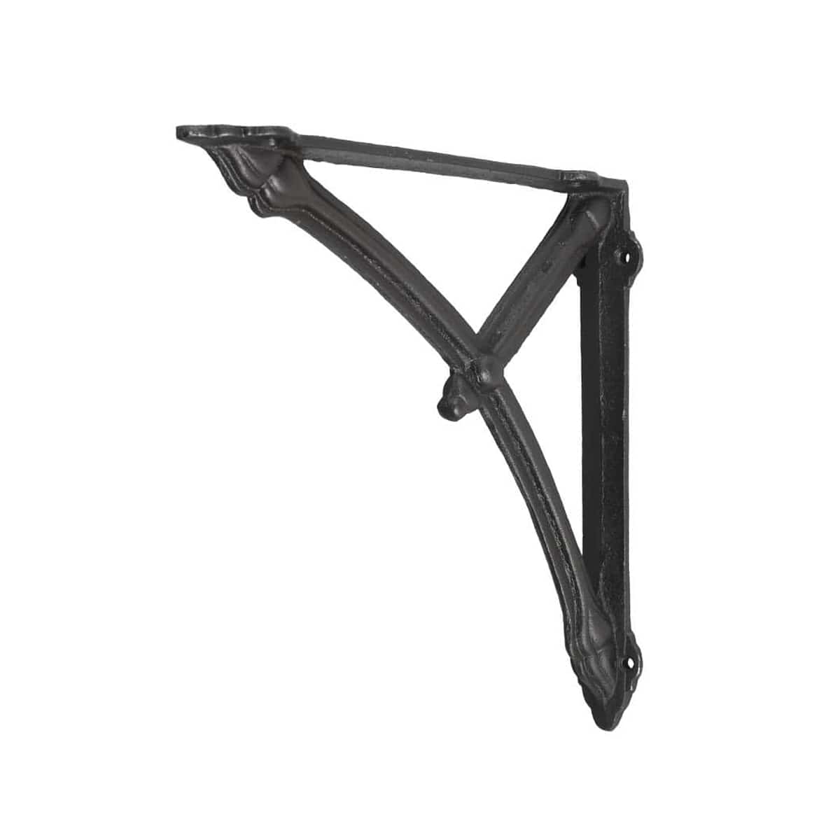 棚受け 25cm ボウ ブラケット アイアン （ 棚受け金具 壁面収納 ウォールシェルフ 収納 飾り棚 壁 棚 受け 金具 アンティーク風 ビス付き ダルトン DULTON 壁付け ディスプレイ ラック シェルフ 壁付け棚 おしゃれ 壁面棚 飾る ）