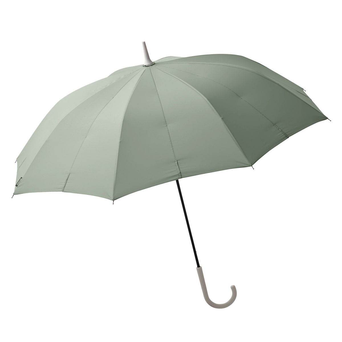 マーナ 傘 Shupatto アンブレラ 58cm （ marna レディース メンズ 晴雨兼用 かさ おしゃれ かわいい 雨傘 日傘 長傘 便利 スライド 手が濡れない ベルトなし 無地 大人 UVカット シュパット 16本骨 男女兼用 ） 【アッシュグリーン】