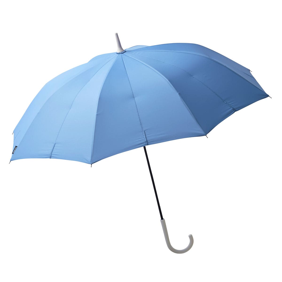 マーナ 傘 Shupatto アンブレラ 58cm （ marna レディース メンズ 晴雨兼用 かさ おしゃれ かわいい 雨傘 日傘 長傘 便利 スライド 手が濡れない ベルトなし 無地 大人 UVカット シュパット 16本骨 男女兼用 ） 【アズールブルー】