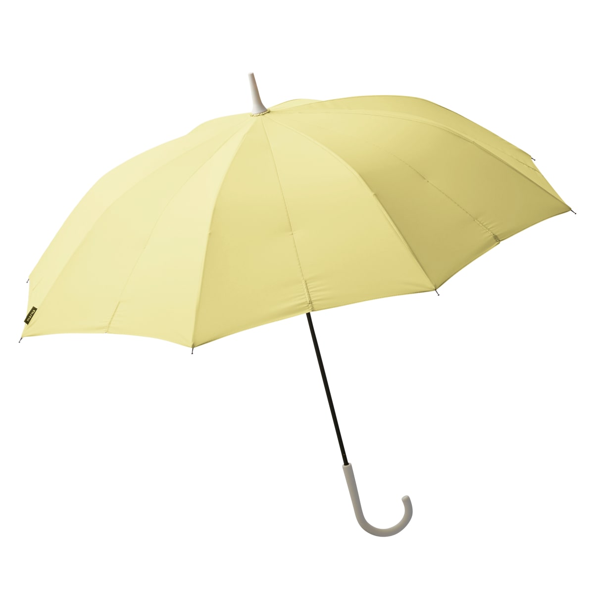 マーナ 傘 Shupatto アンブレラ 58cm （ marna レディース メンズ 晴雨兼用 かさ おしゃれ かわいい 雨傘 日傘 長傘 便利 スライド 手が濡れない ベルトなし 無地 大人 UVカット シュパット 16本骨 男女兼用 ） 【シトロンイエロー】