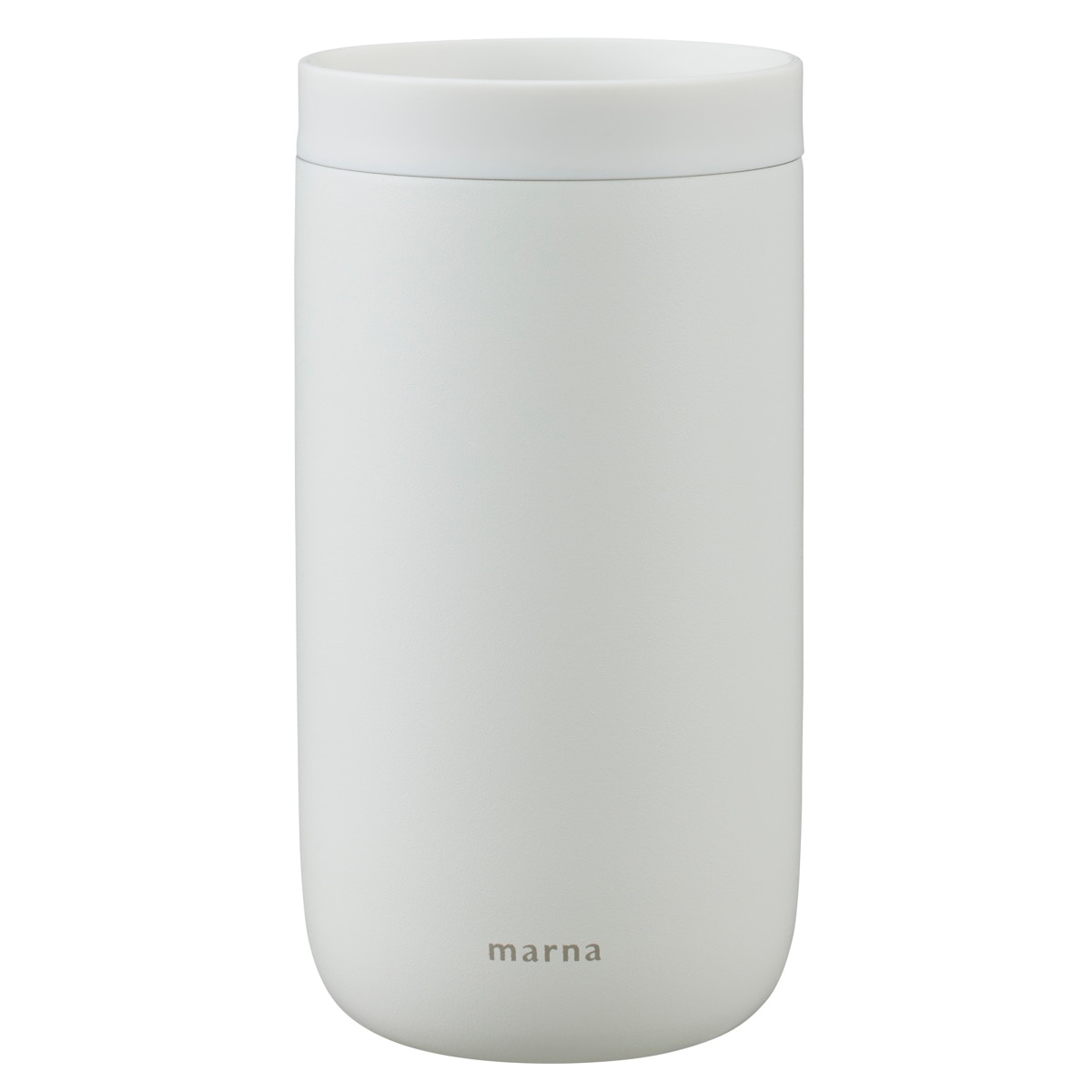 マーナ タンブラー 380ml cocuri 360°タンブラー （ marna 蓋付き 持ち運び 保温 保冷 二層構造 ステンレス コップ コーヒーカップ ティーカップ 蓋付きタンブラー おしゃれ かわいい 可愛い シンプル スタイリッシュ ） 【カームホワイト】