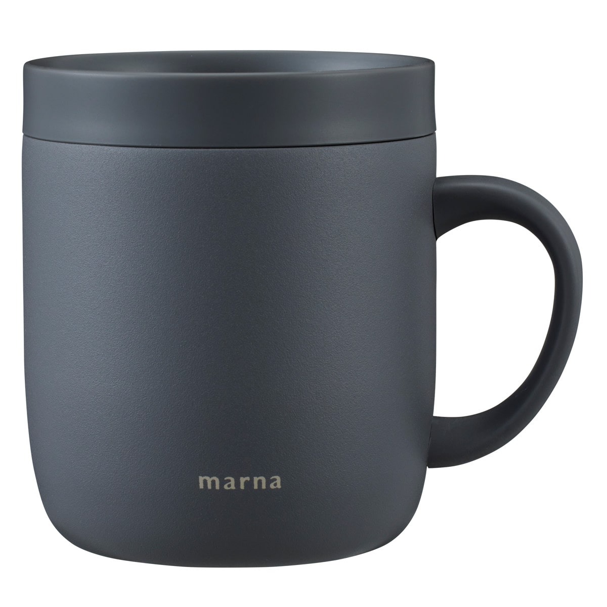 マーナ マグカップ 260ml cocuri 360°カップ （ marna コップ ステンレスマグ アイスコーヒー 結露しない 保温 保冷 真空二層構造 大人 水筒 マグボトル マグ カップ おしゃれ かわいい 可愛い シンプル スタイリッシュ ） 【ストレートブラック】