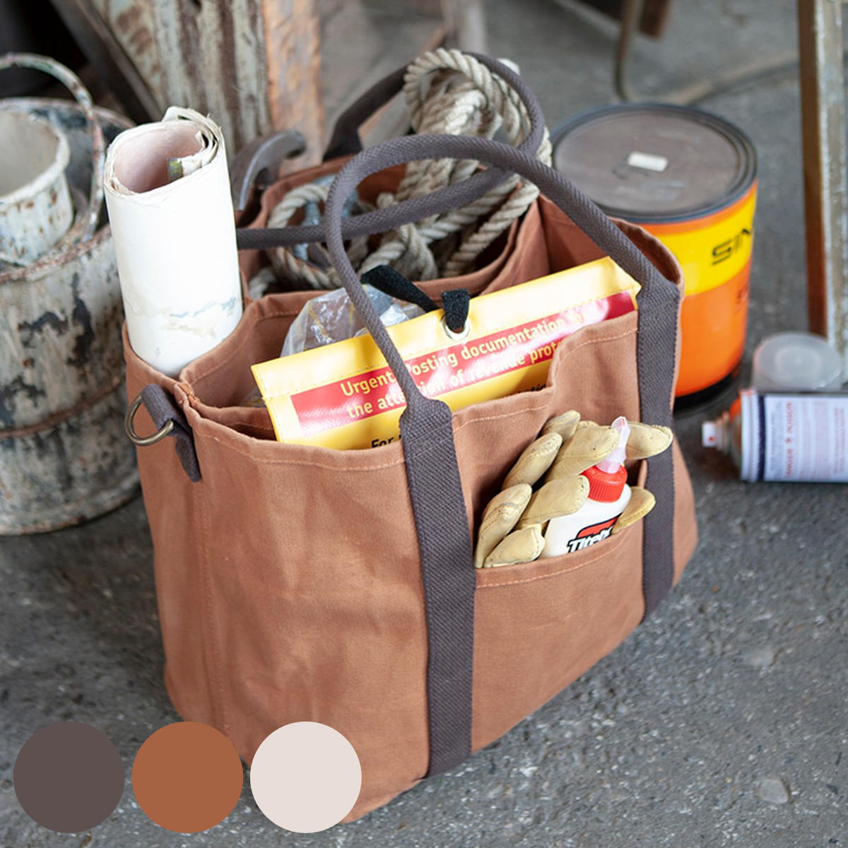 ワーキングバッグ Worker bag トートバッグ フリーアドレスバッグ ダルトン （ DULTON カバン かばん バッグ 大容量 メンズ レディース 収納バッグ マチ付き 鞄 手提げ 大きい 男性用 女性用 通勤 持ち運び おしゃれ プレゼント ） 【キャメル】