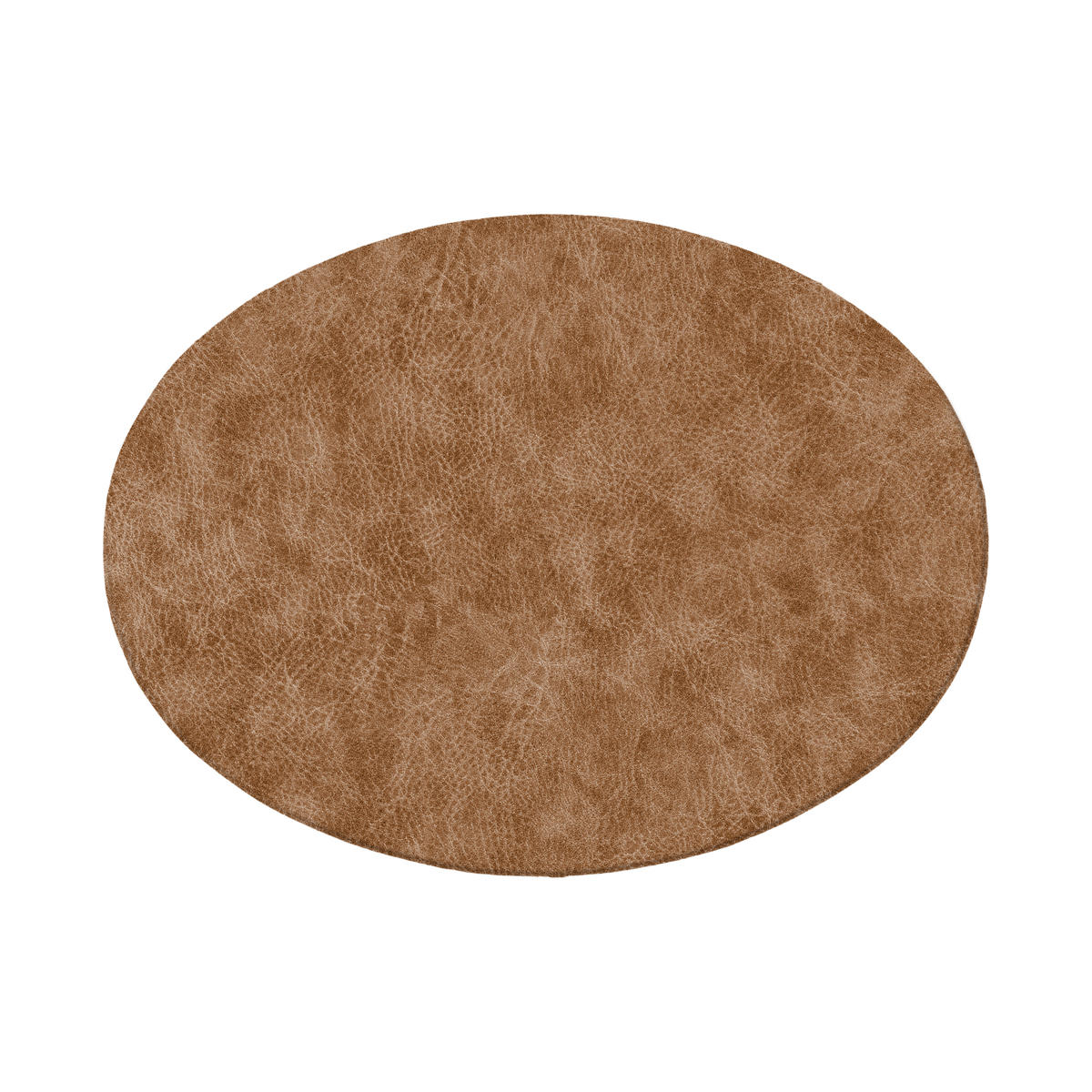 ランチョンマット ziczac トロジャ 楕円形 （ ジックザック おしゃれ オーバル TROJA 人工皮革 拭ける 45×33cm ランチマット プレイスマット レザー調 ） 【BRONZE】