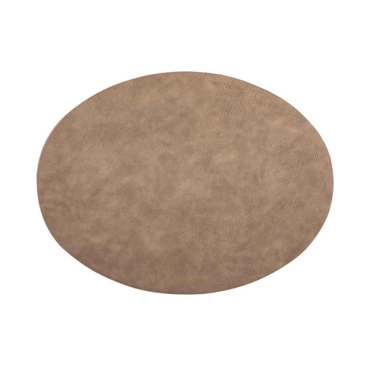 ランチョンマット ziczac トロジャ 楕円形 （ ジックザック おしゃれ オーバル TROJA 人工皮革 拭ける 45×33cm ランチマット プレイスマット レザー調 ） 【taupe】