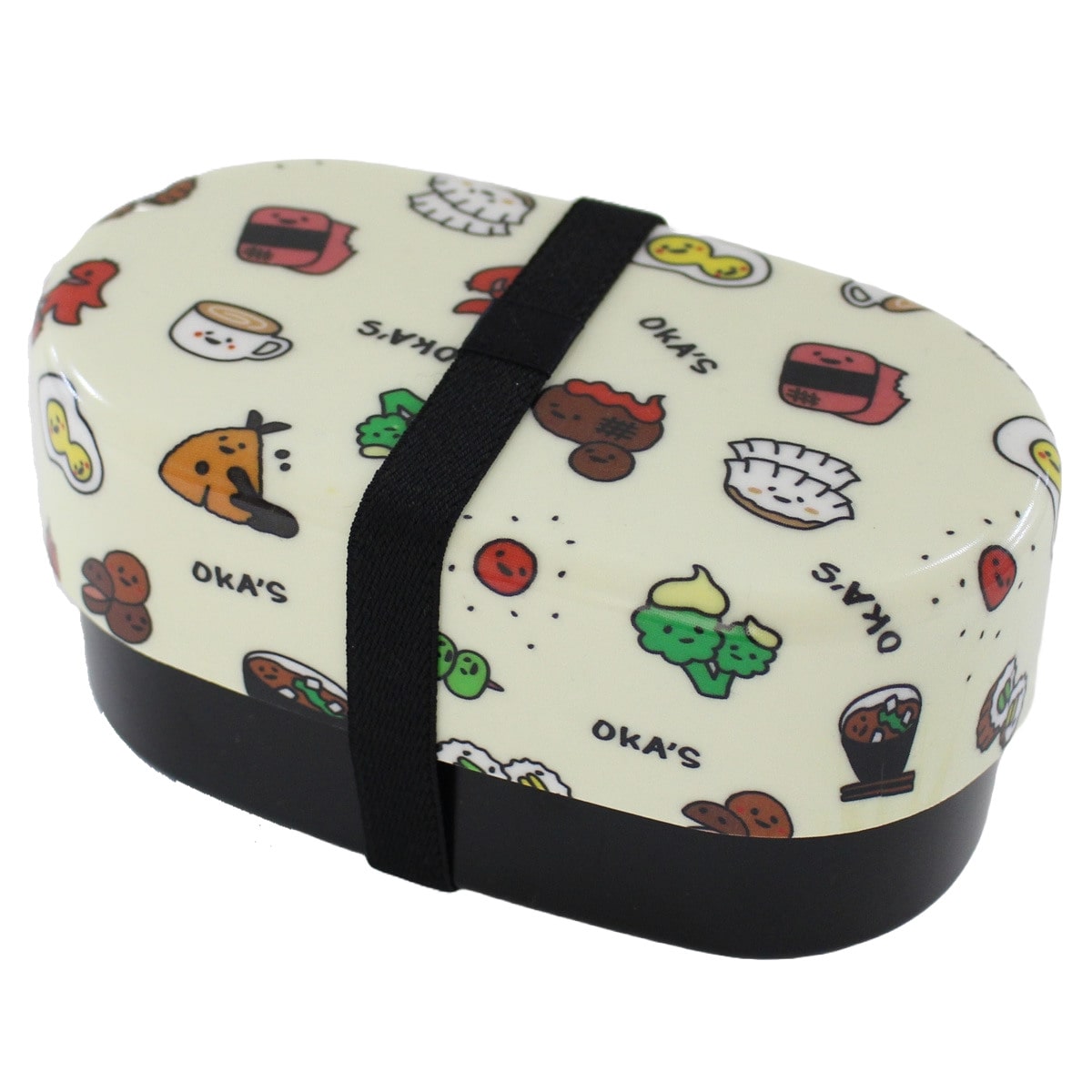 弁当箱 830ml 2段 布貼小判弁当 830 OKA’S （ お弁当箱 レンジ対応 食洗機対応 ランチバンド付き 小判型 日本製 レンジOK 食洗機OK 入れ子式 二段 お弁当 弁当 二段弁当箱 ランチグッズ お弁当グッズ ）