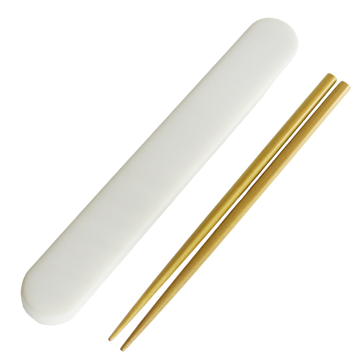 箸箱セット 食洗機対応 スライド箸箱セット 箸 18cm （ お箸 箸箱 セット 18センチ 大人 天然木 スライド式 日本製 カトラリー お弁当用 給食 携帯用 はし箱 木製 天然木製 くすみカラー 木目 ） 【グレージュ】