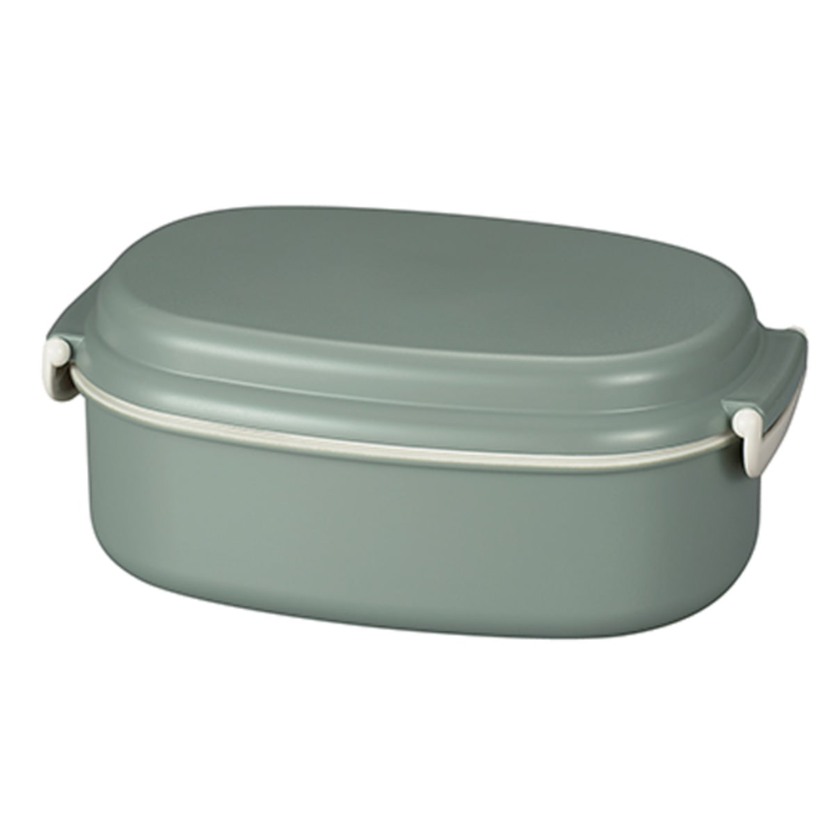 弁当箱 さっと洗えるお弁当箱 プレミアム 730ml 2WAY 2段 （ お弁当箱 ランチボックス レンジ対応 食洗機対応 一段 二段 2way レンジOK 食洗機OK 弁当 お弁当 大人 日本製 ） 【カーキグリーン】